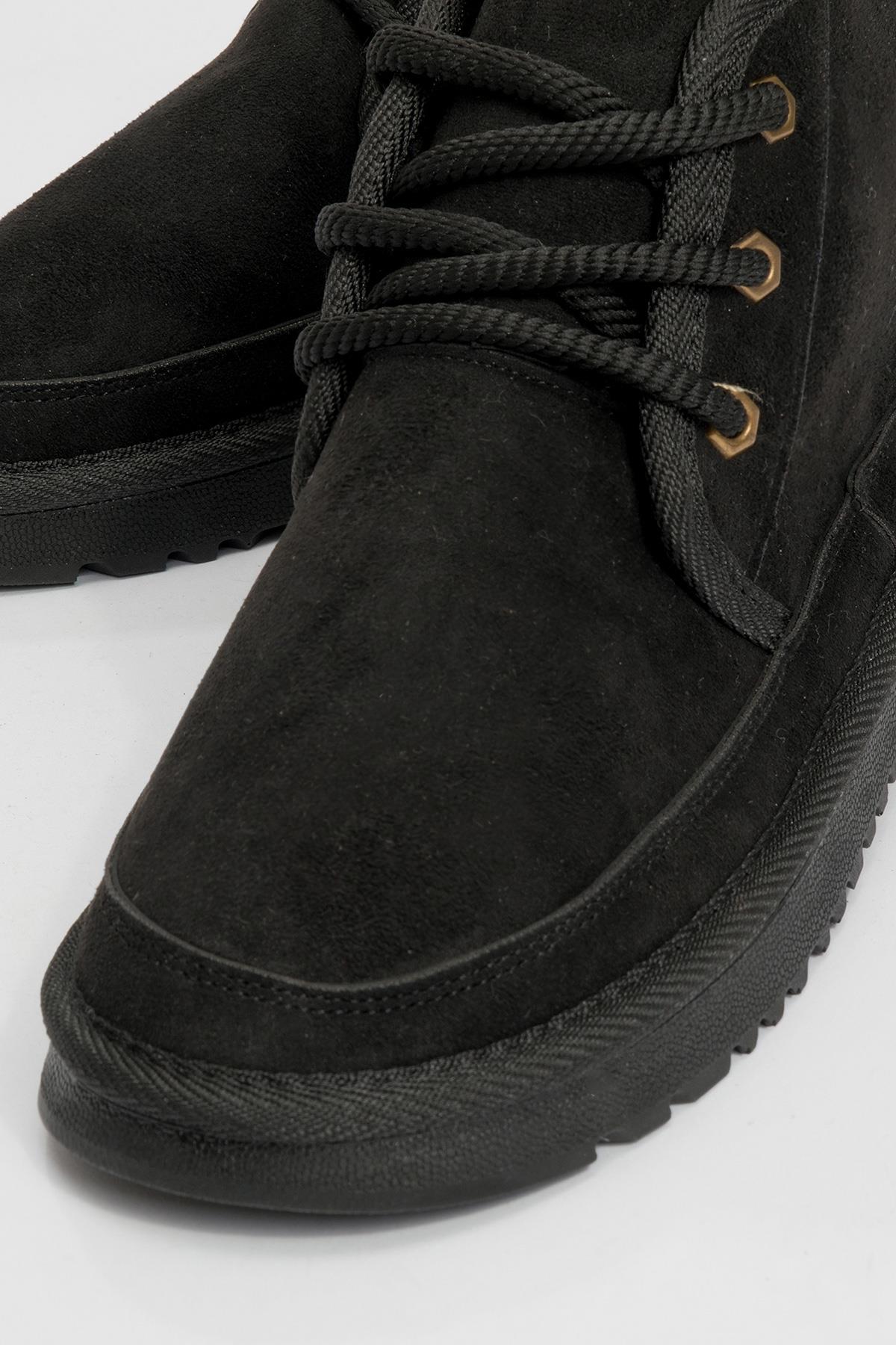 Mingo - Bota deportiva con cordones negra (Mujer)