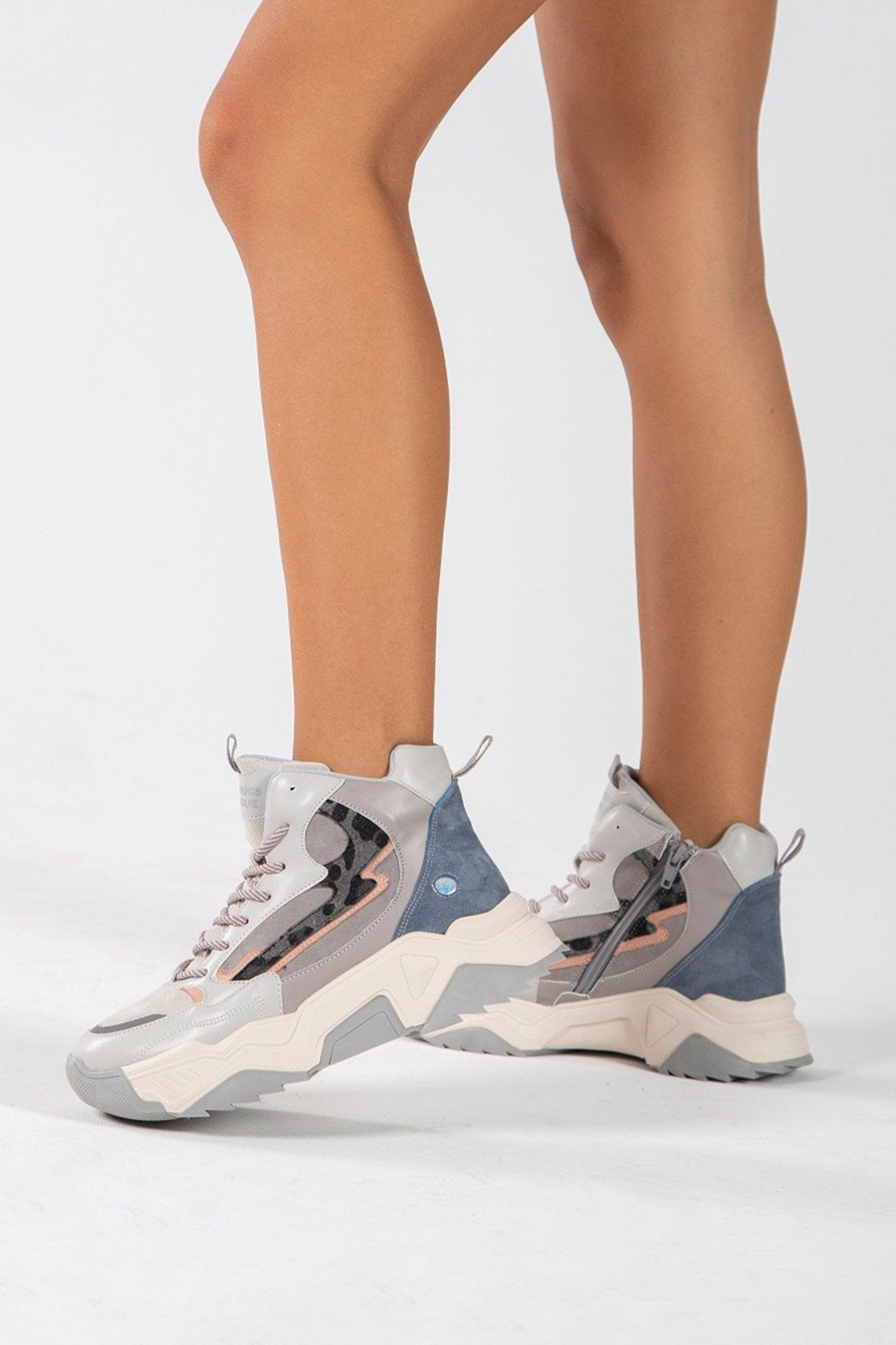 Olivia - Botín deportivo gris hielo (Mujer)