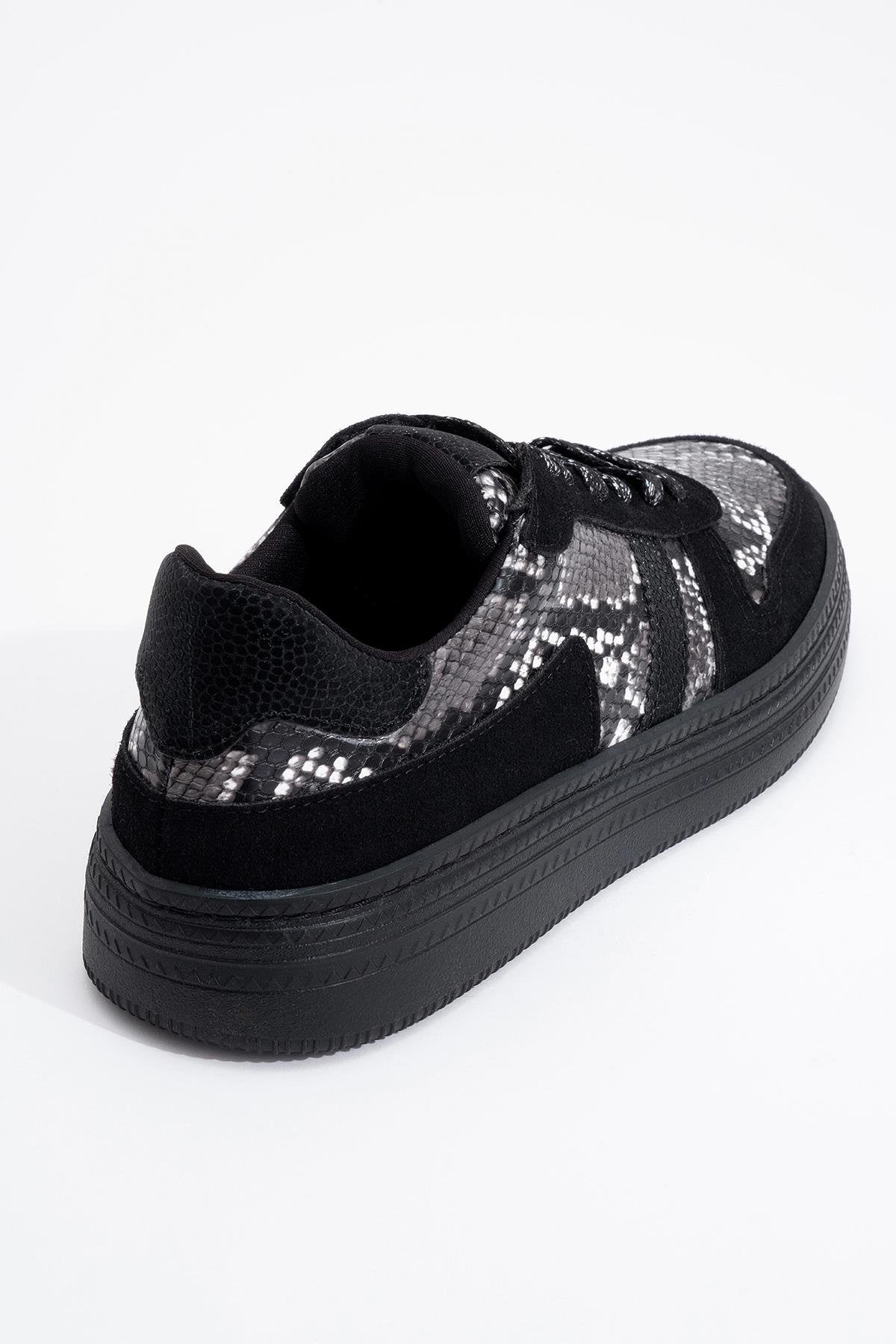 Rexie - Zapatillas negras con purpurina (Mujer)