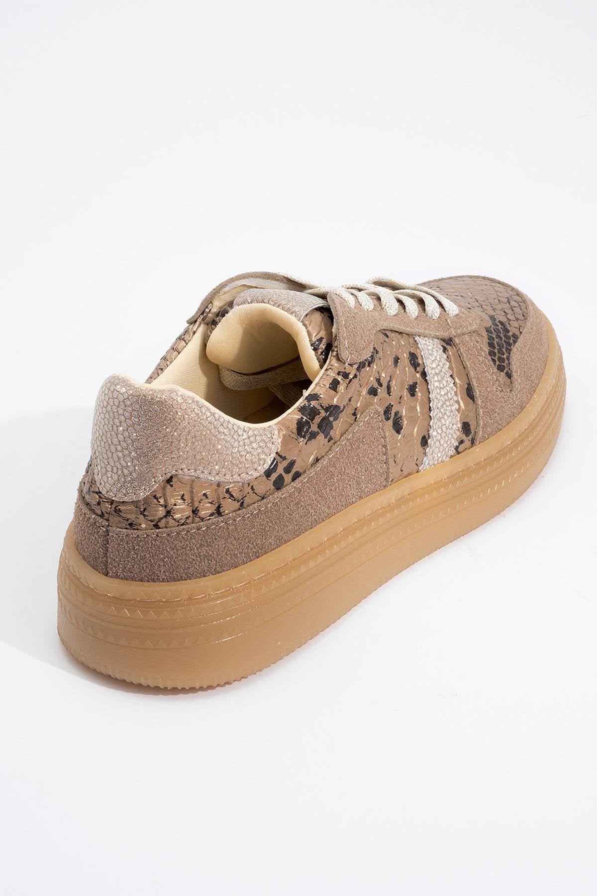 Rexie - Zapatillas con purpurina dorada (Mujer)