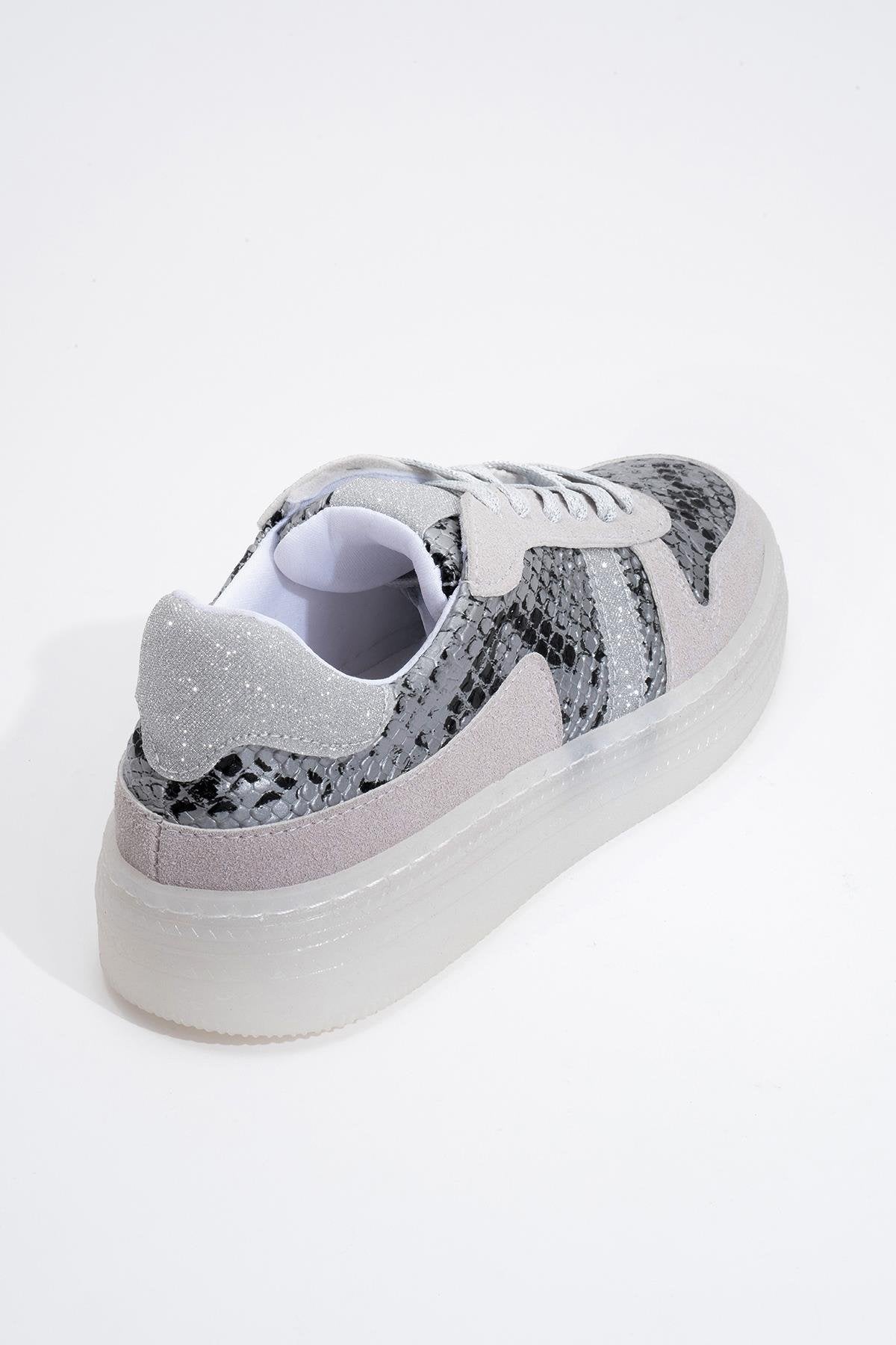 Rexie - Silver Glitter Sneakers (Women)