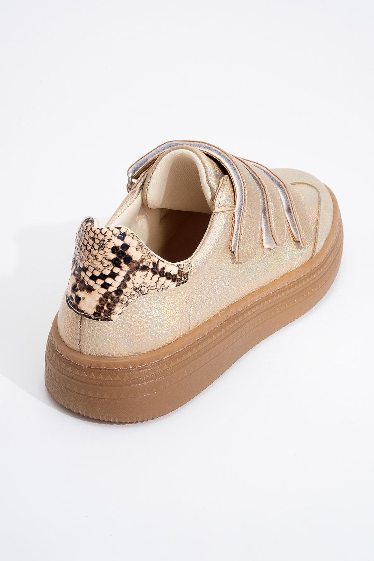 Salva - Zapatillas doradas de velcro (Mujer)