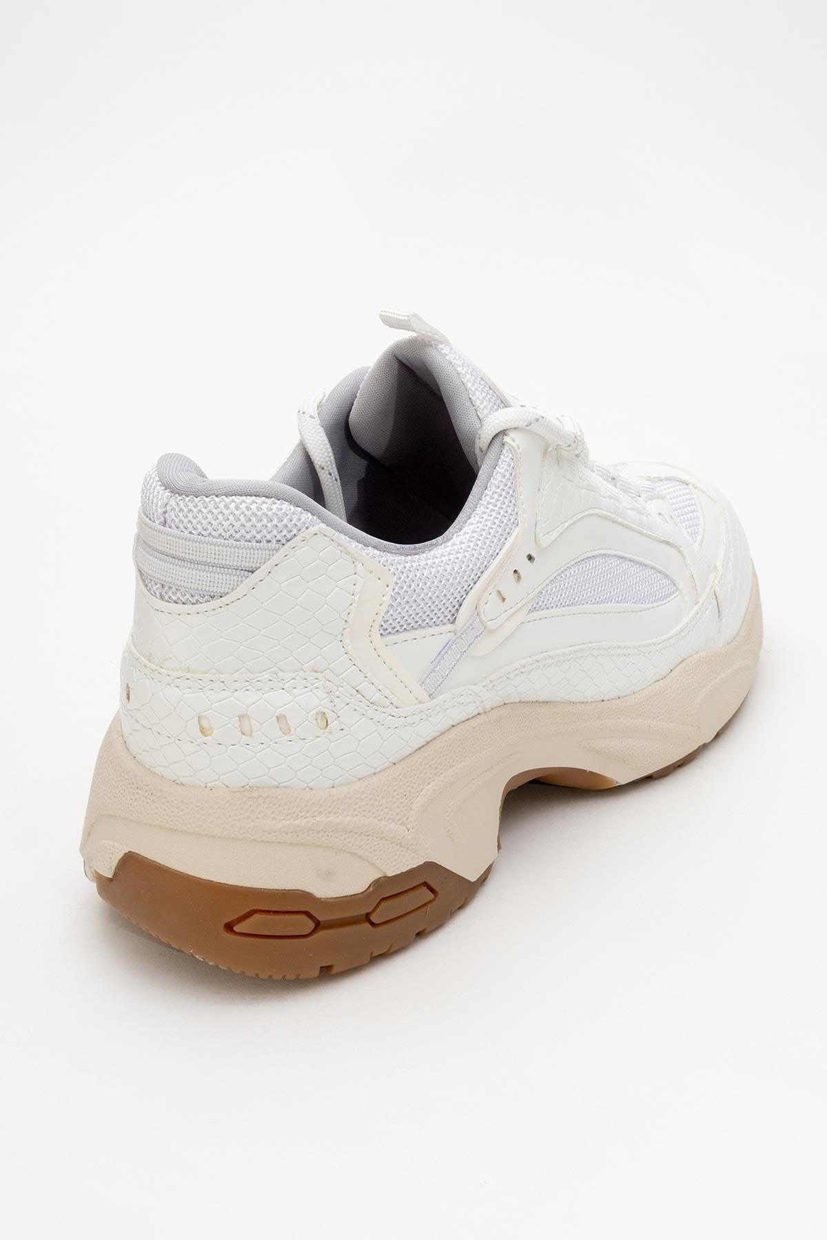 Bambi - Zapatillas de malla estampadas blancas (Mujer)