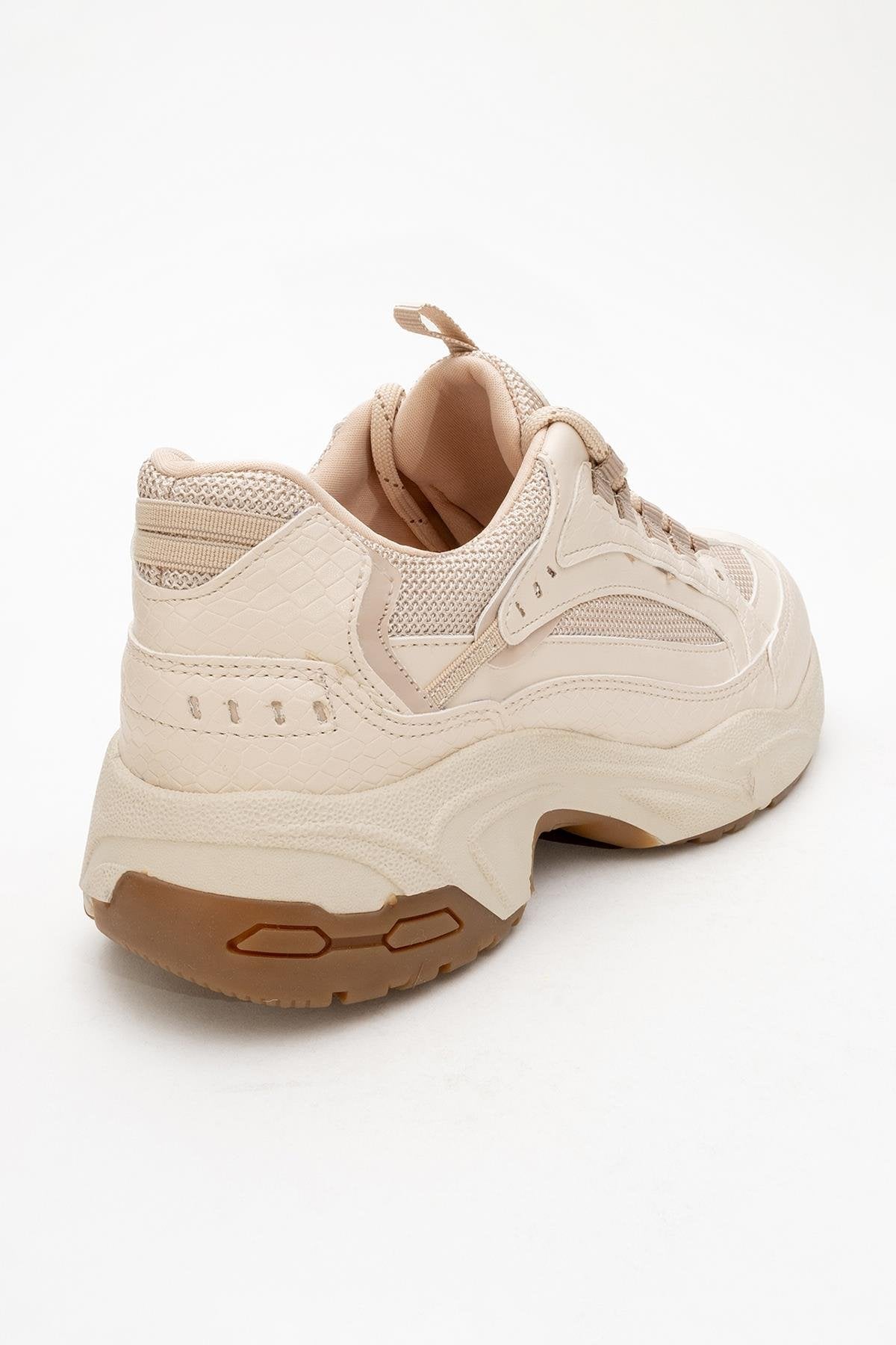 Bambi - Zapatillas de malla estampadas beige (Mujer)