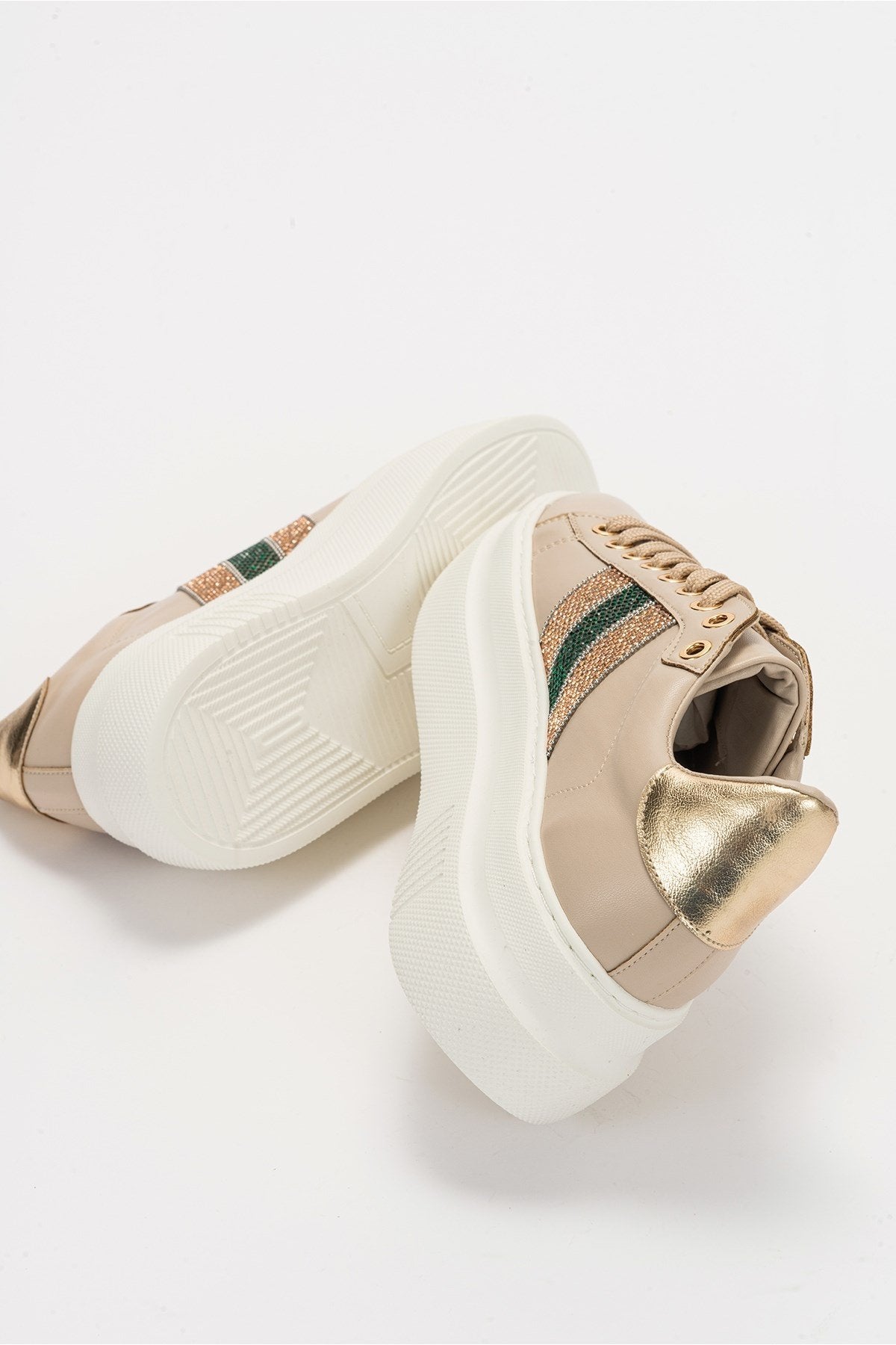 Nuno - Zapatillas Deportivas Beige Oscuro (Mujer)