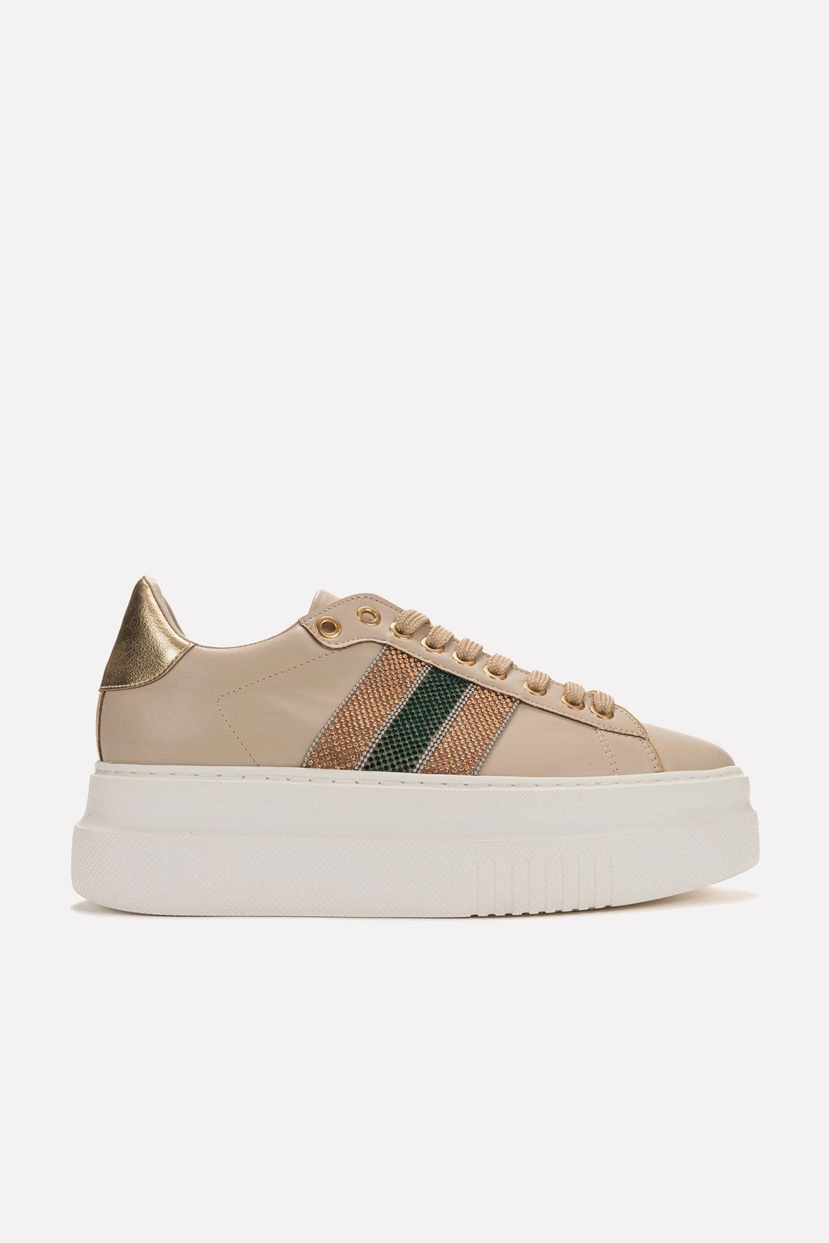 Nuno - Zapatillas Deportivas Beige Oscuro (Mujer)