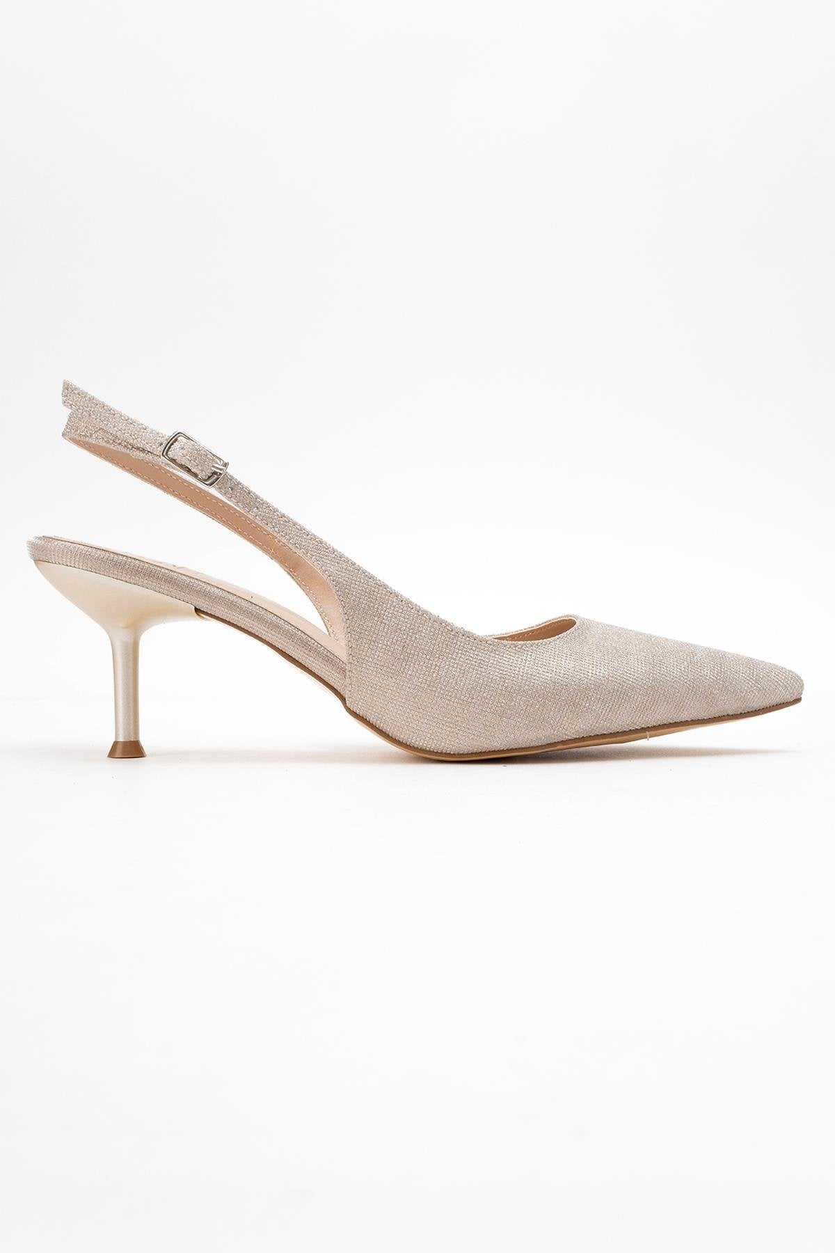 Caisa - Zapatos de tacón alto con purpurina dorada (Mujer)