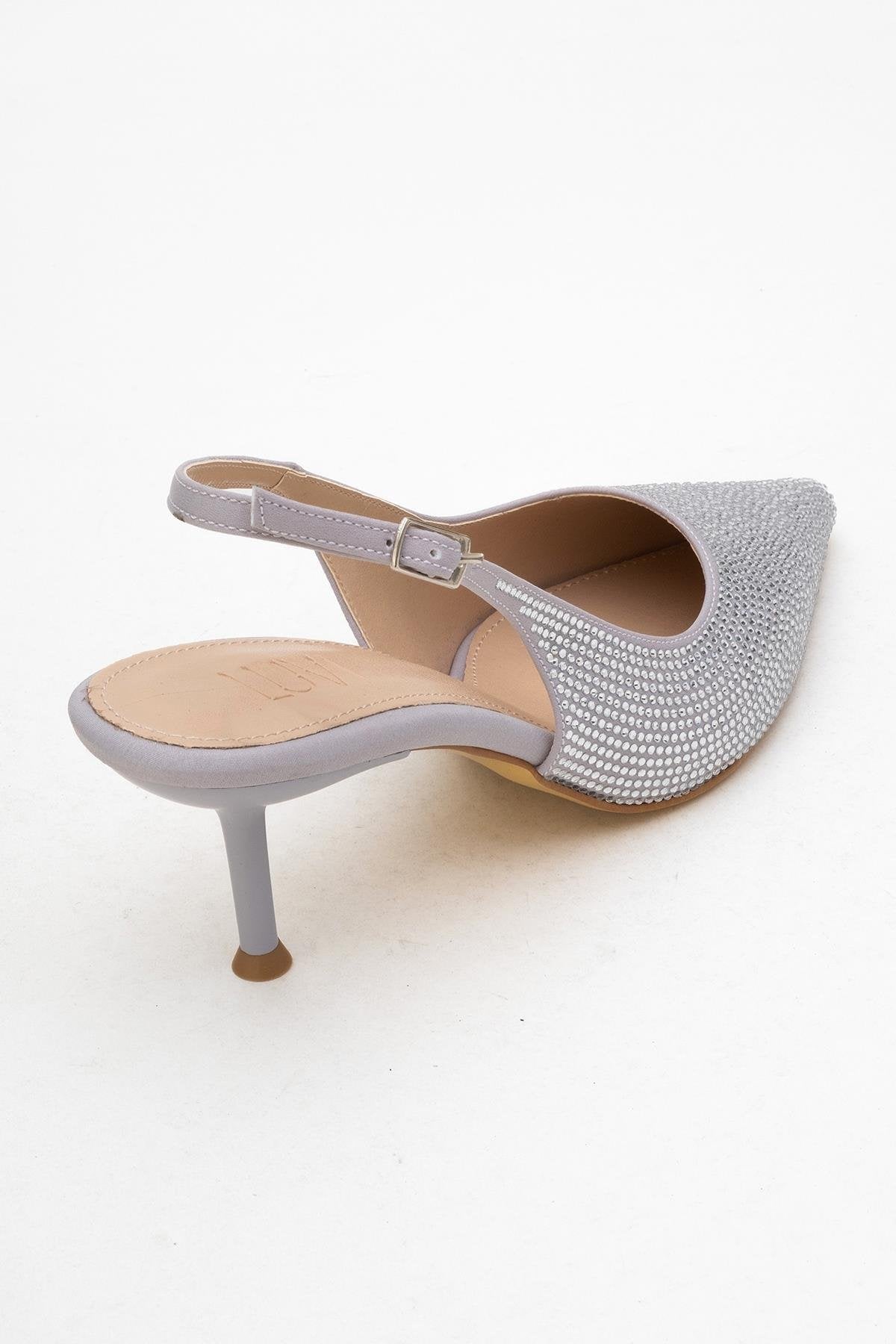 Novs - Zapatos de tacón "Stiletto" plateados (Mujer)