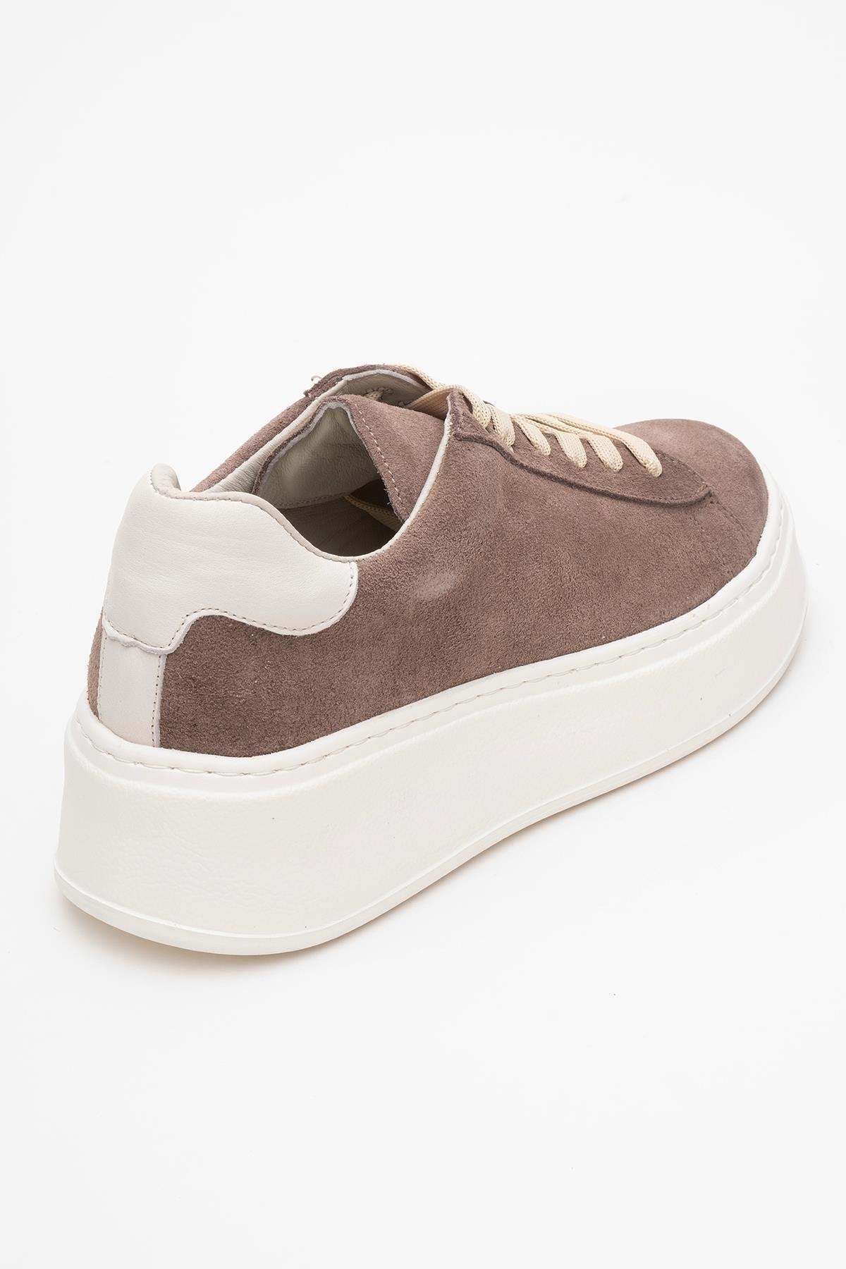 GUENO - Zapatillas de cuero genuino beige (mujer)