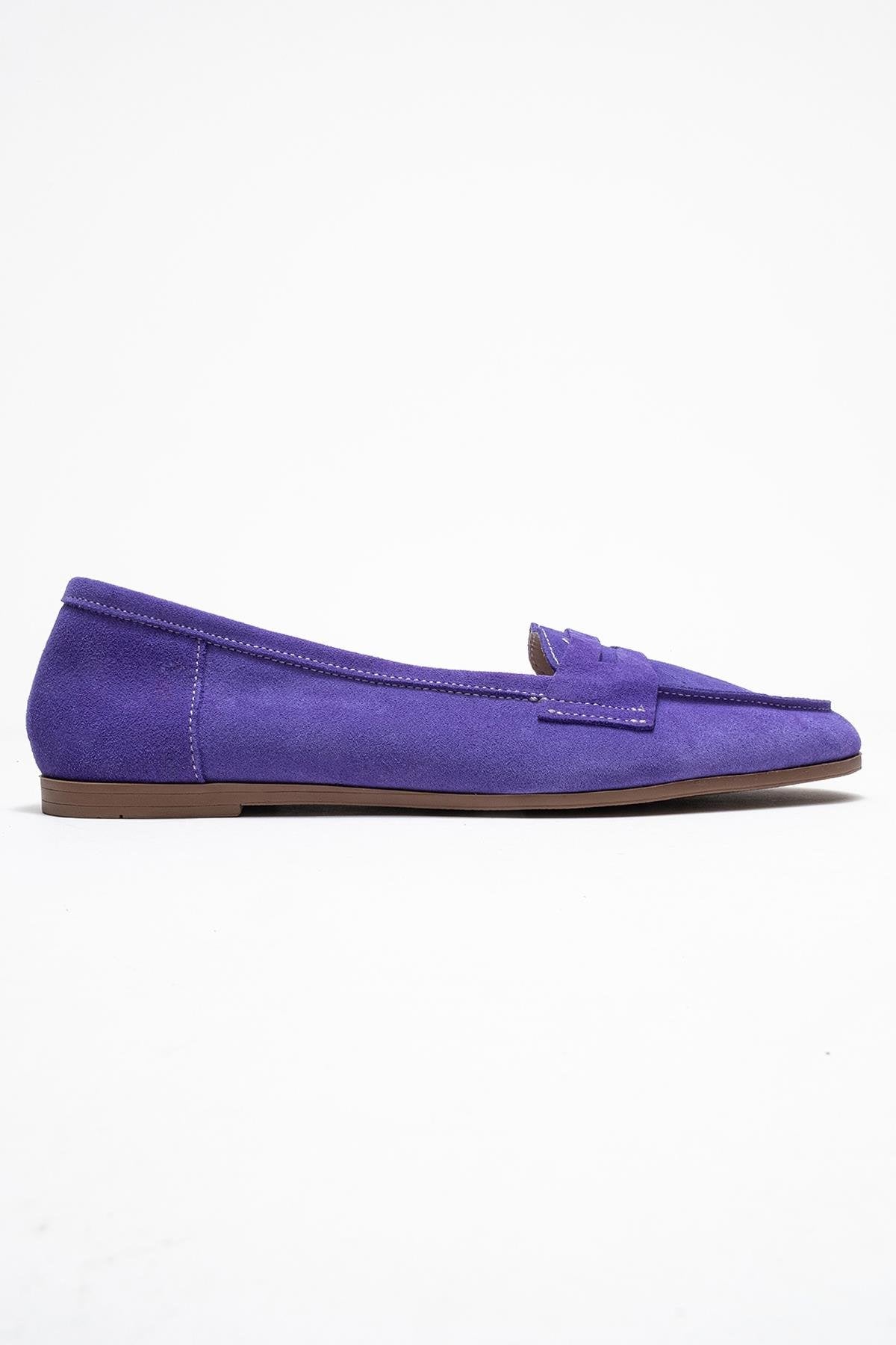 Dorothy - Mocasines de piel de ante color lila