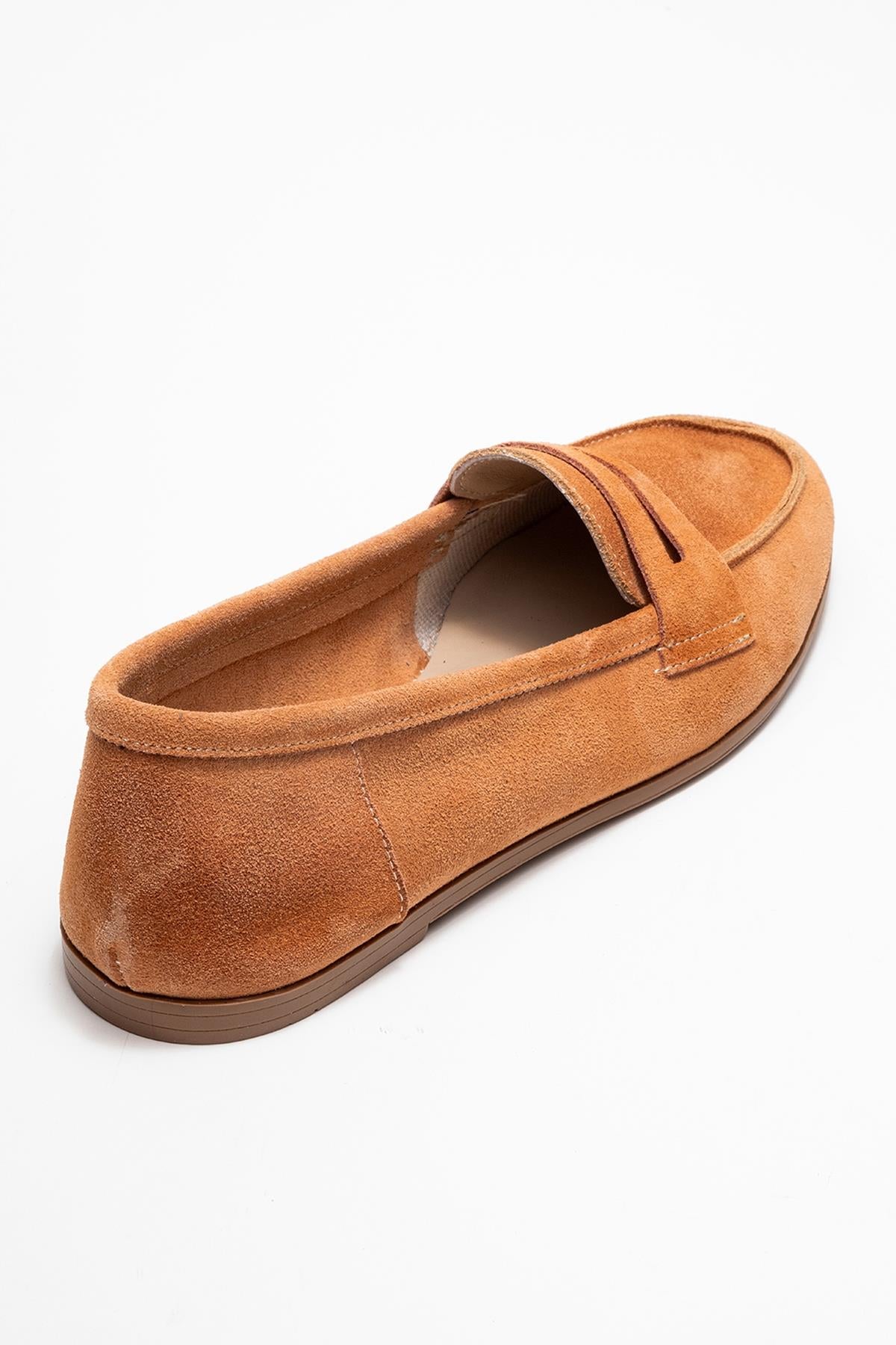 Dorothy - Mocasines de piel de ante color miel