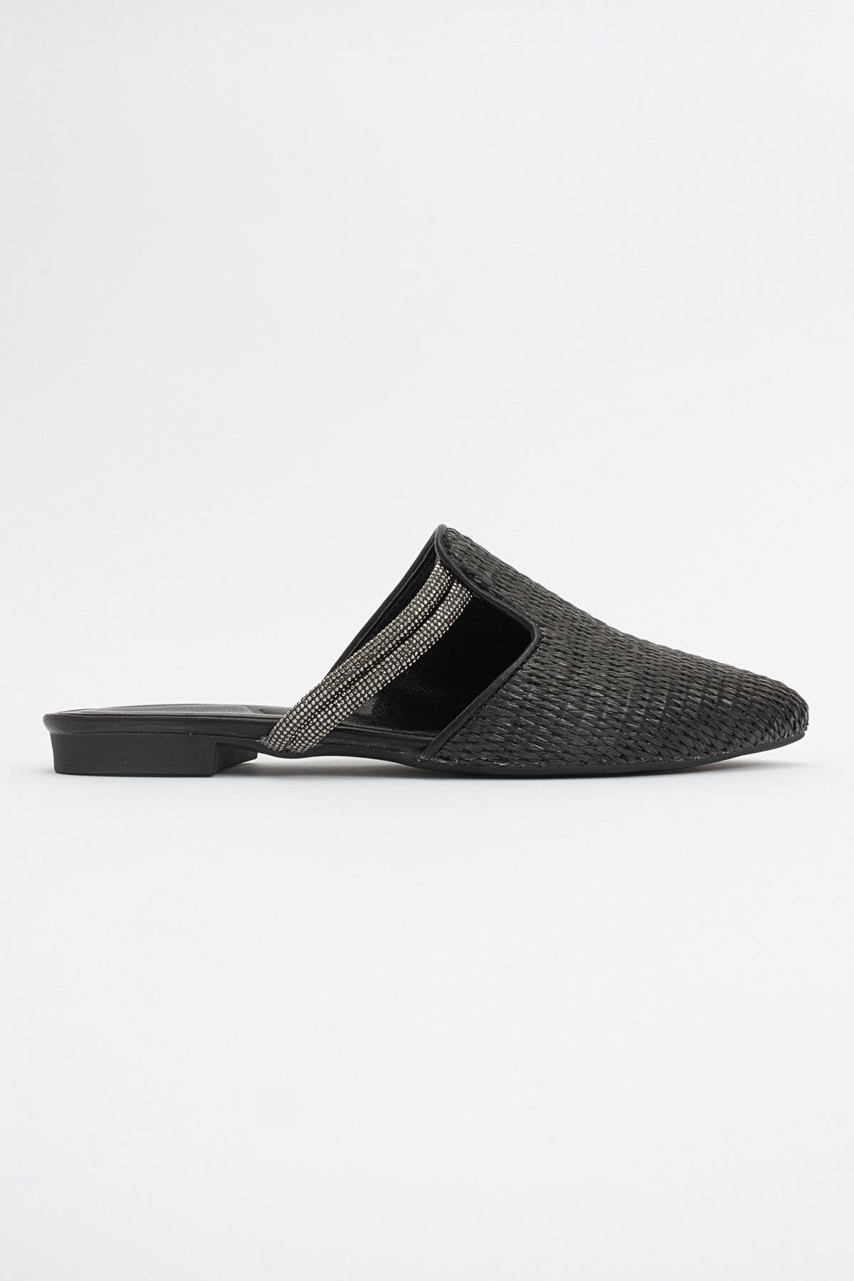 Pesa - Pantuflas Negras Tejidas (Mujer)