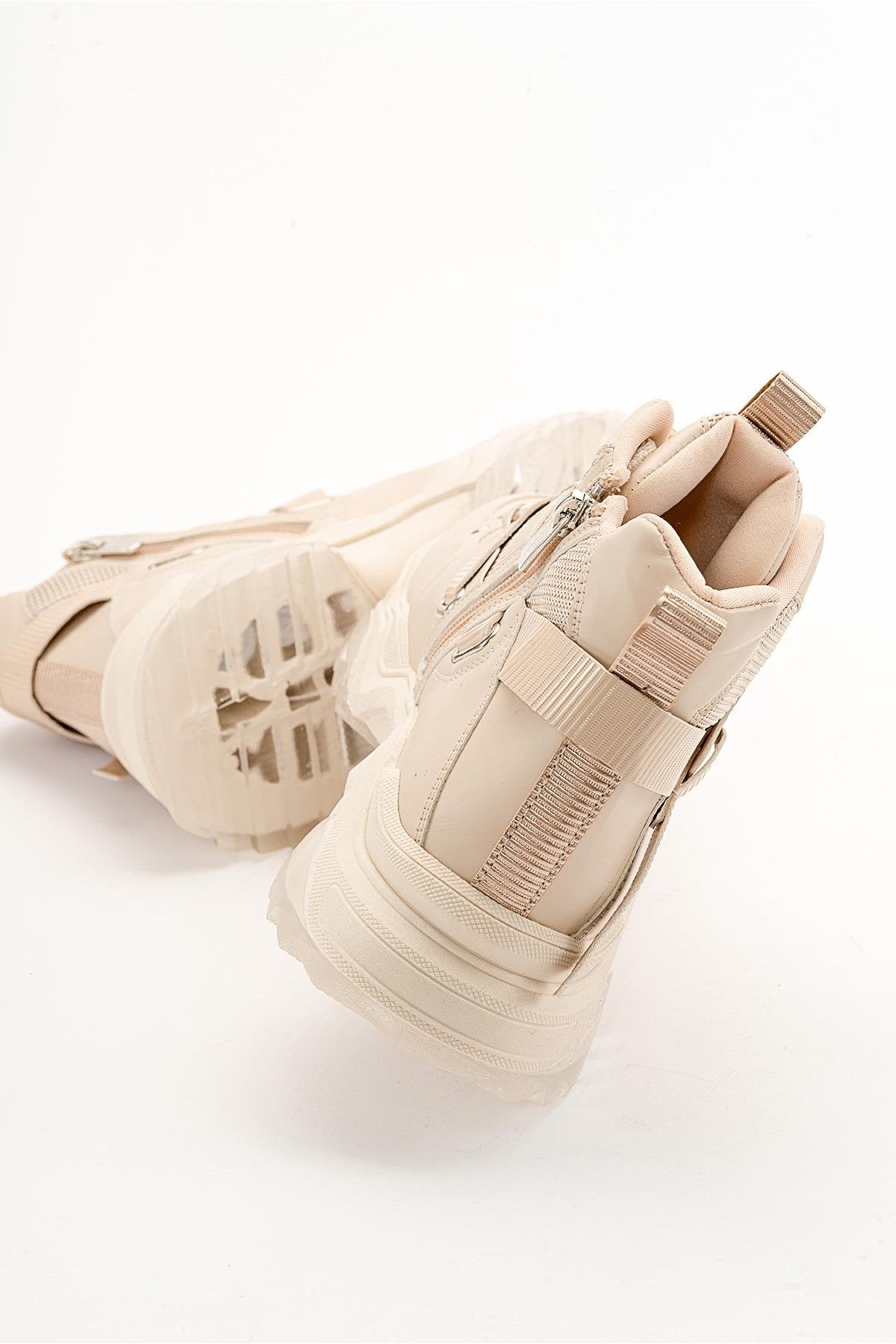 Seraphine - Bota deportiva rosa beige (mujer)