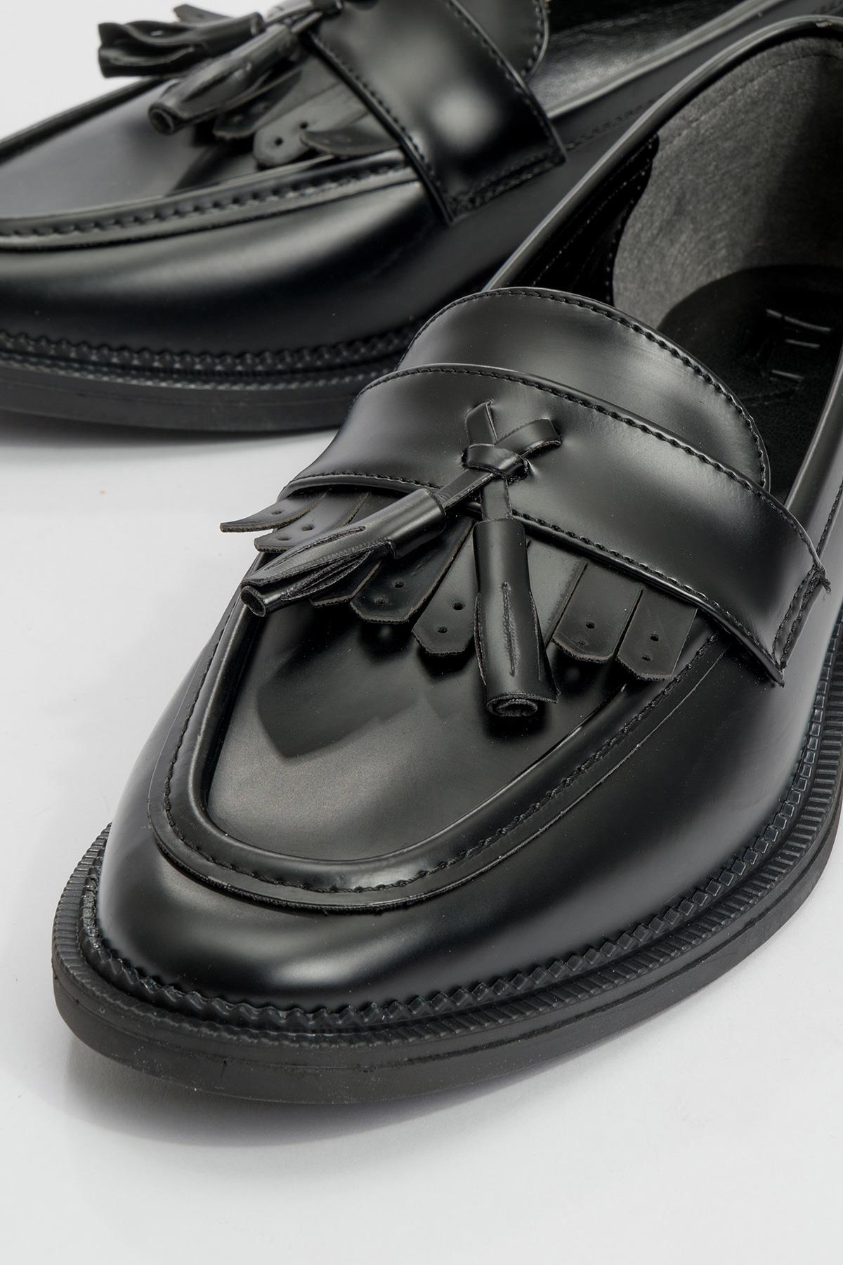 Zita - Mocasines de charol negros (Mujer)