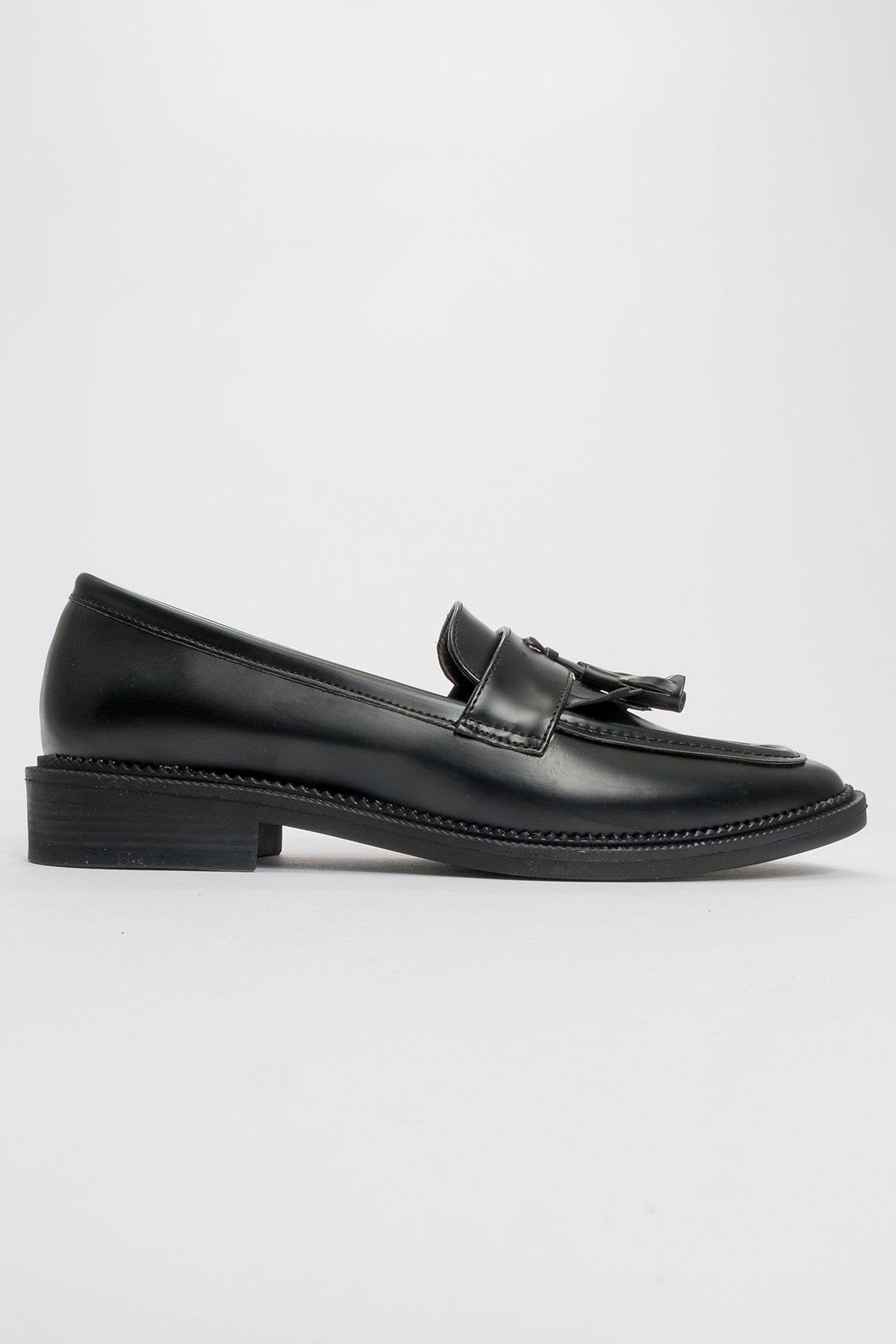 Zita - Mocasines de charol negros (Mujer)