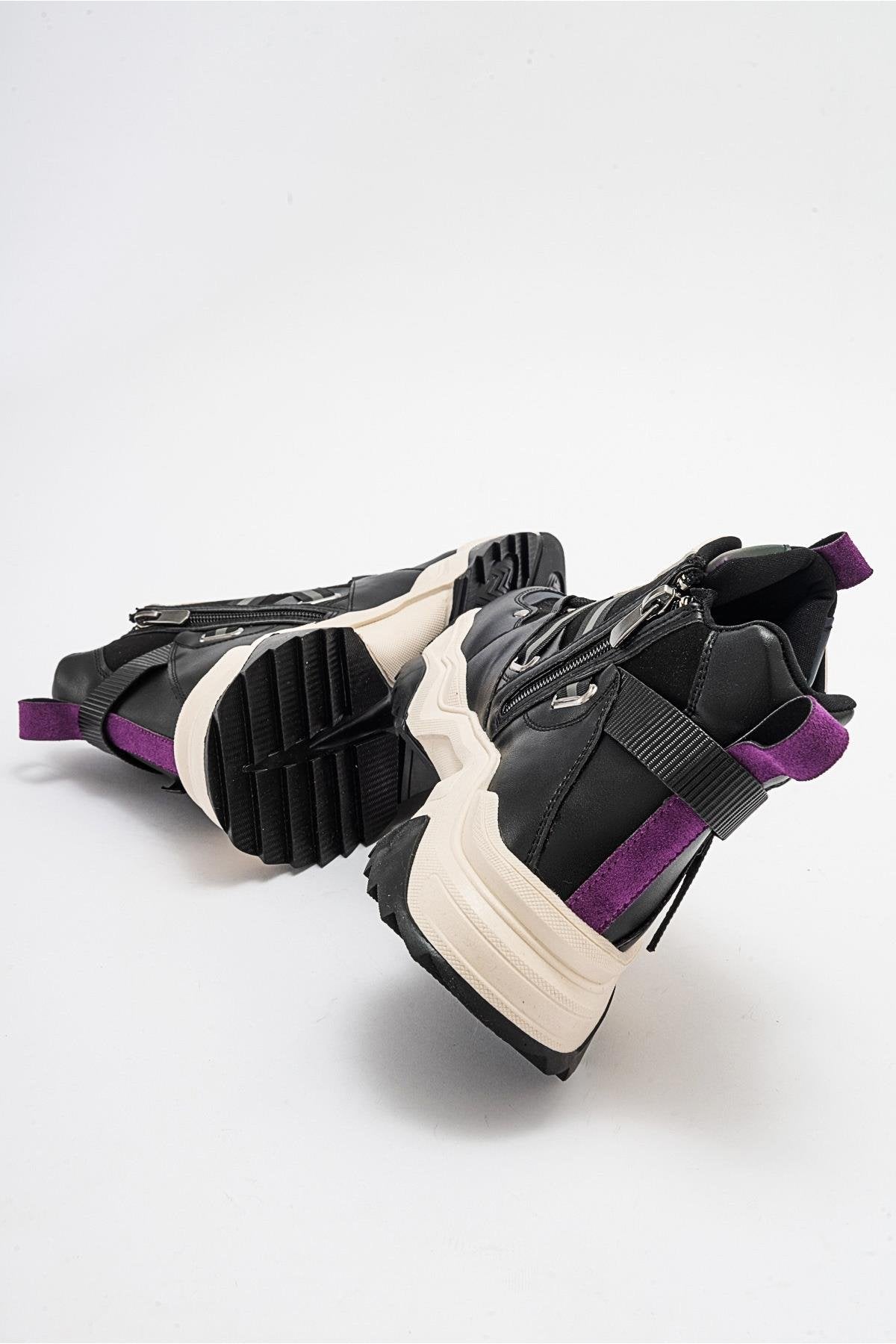 Seraphine - Bota deportiva negra morada (mujer)