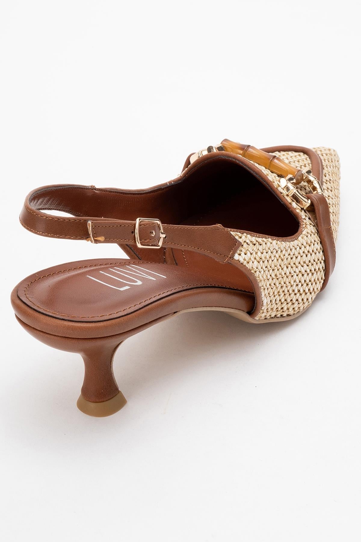 Osca - Cognac Pointed-Toe Heeled Pump (Women)