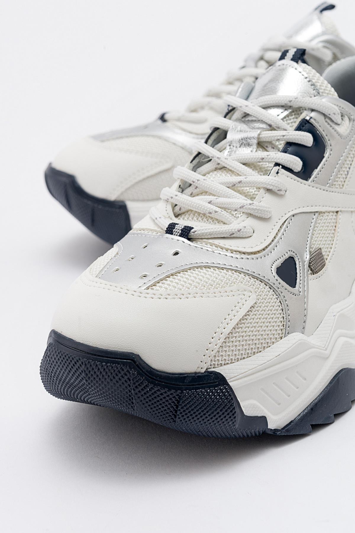 Lecce - Zapatillas Blanco-Azul Marino (Mujer)