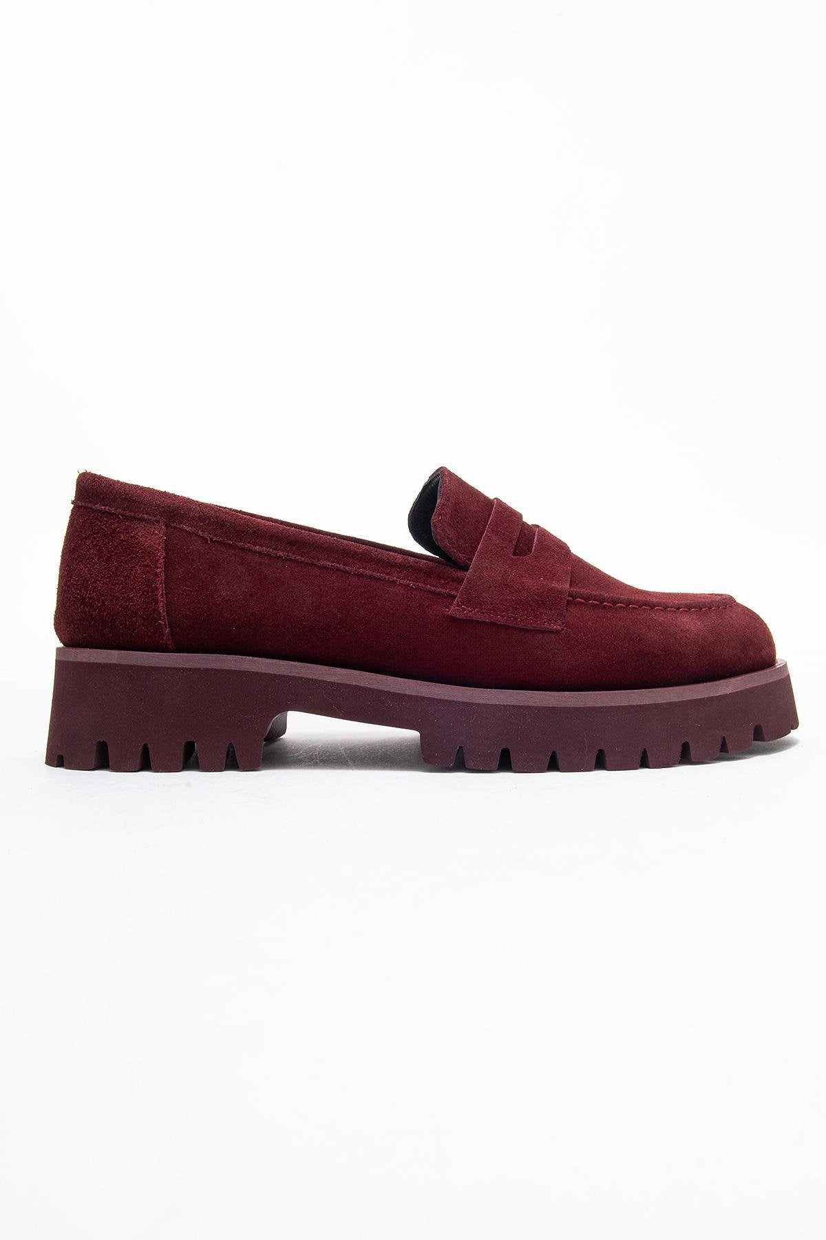 Vionel - Mocasín de gamuza burdeos (Mujer)