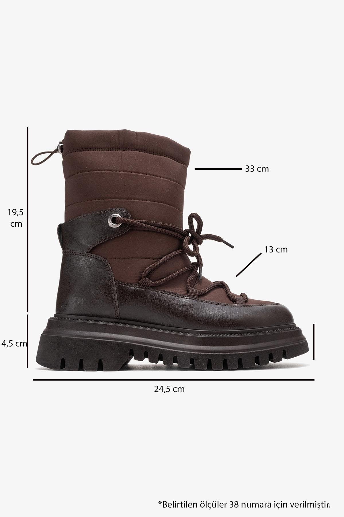 Bota de nieve Weld - Marrón (Mujer)