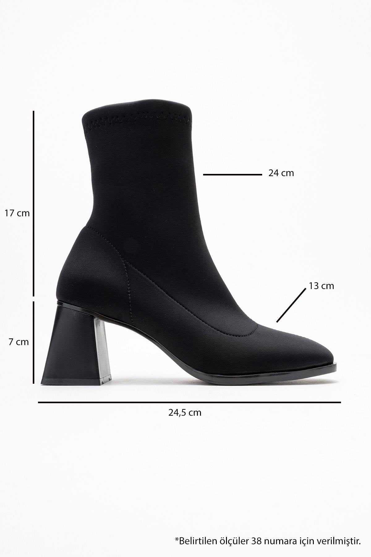 Plesa - Botín de tacón de bloque Scuba negro (mujer)
