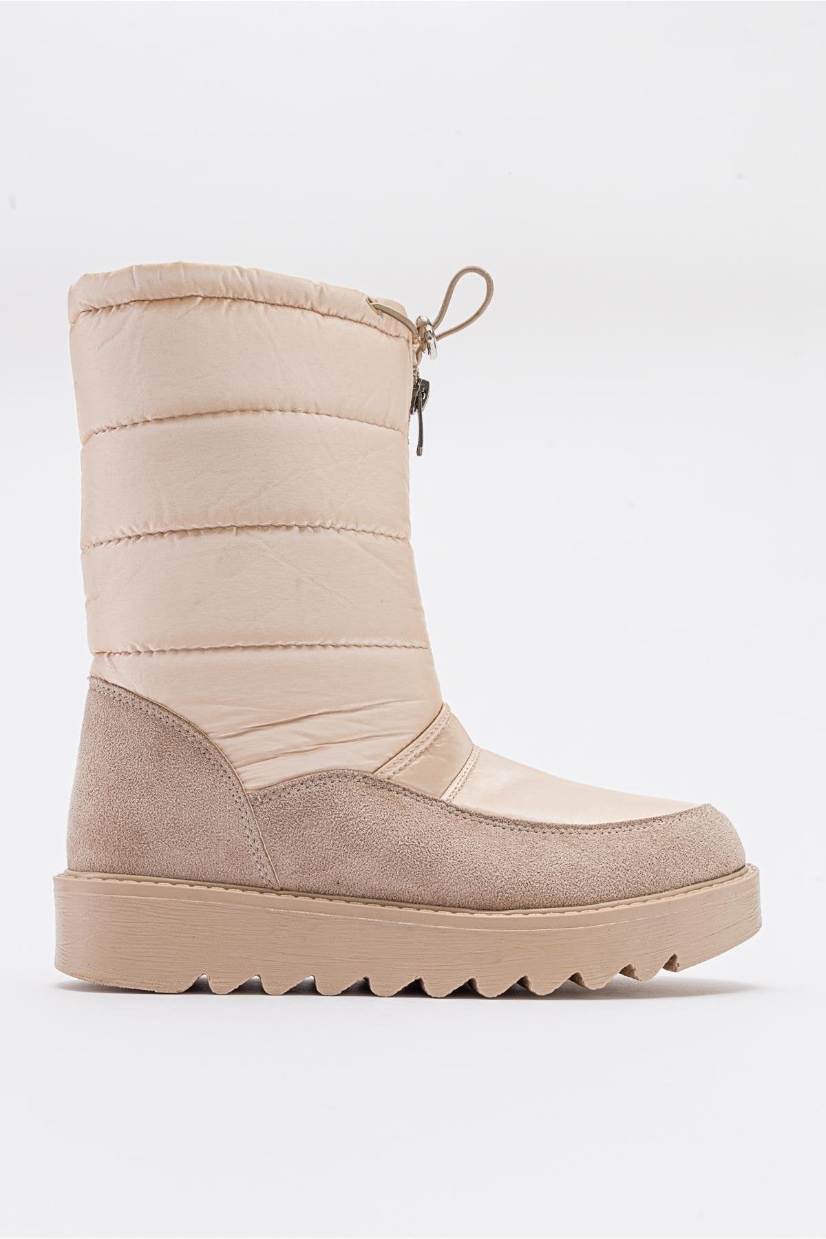Vay - Bota de nieve con cremallera Nude (Mujer)