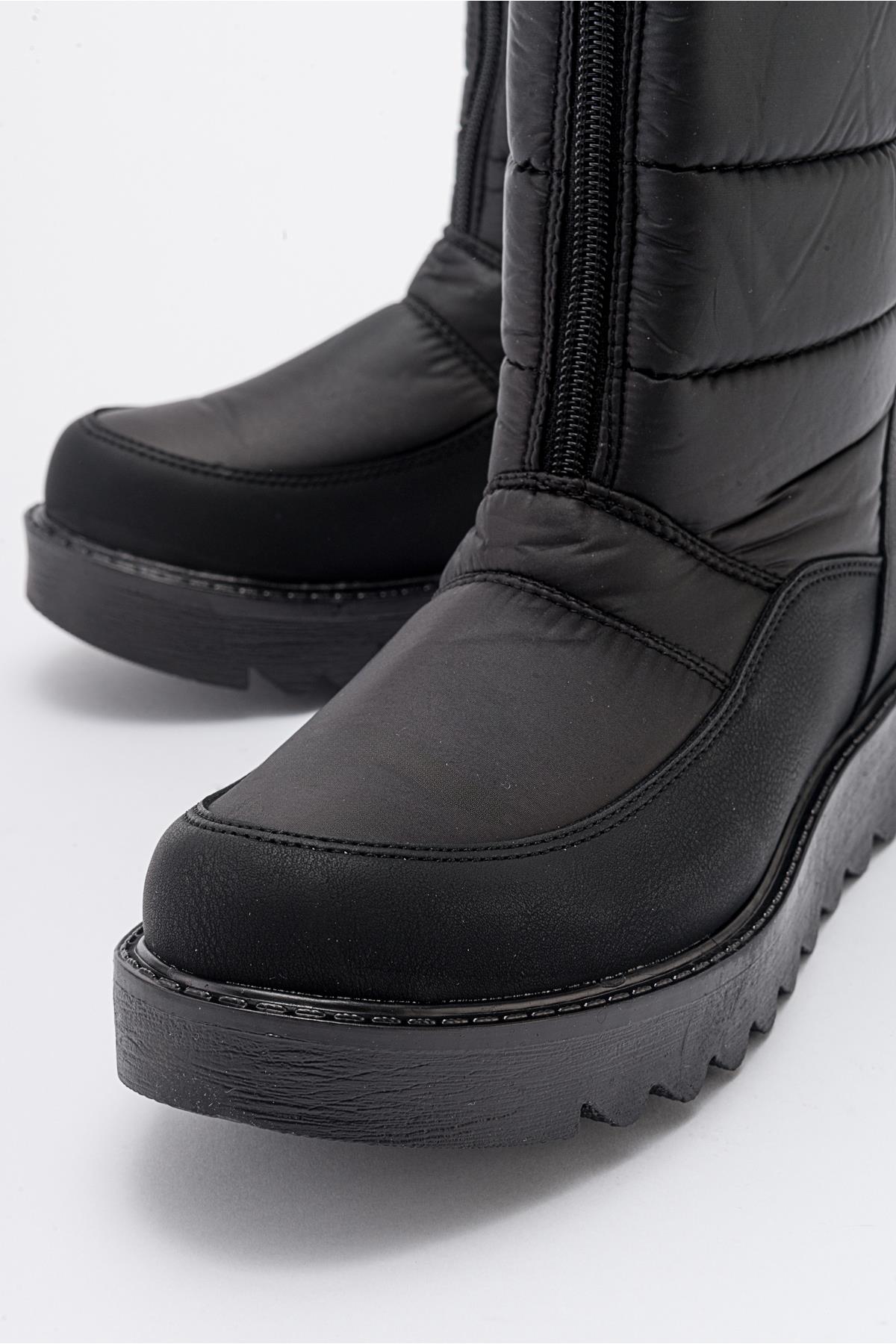 Vay - Bota de nieve negra con cremallera (Mujer)