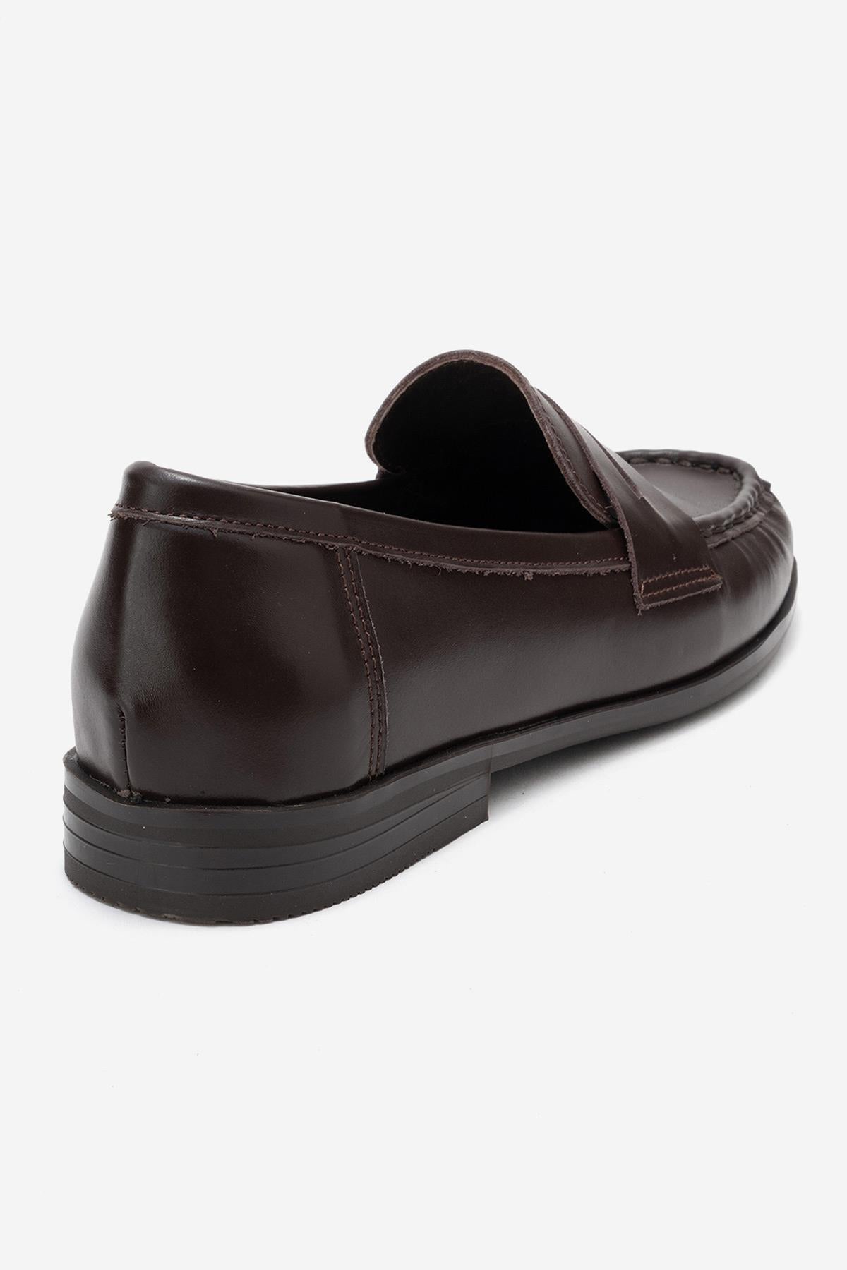 Valia - Mocasín de cuero marrón (Mujer)