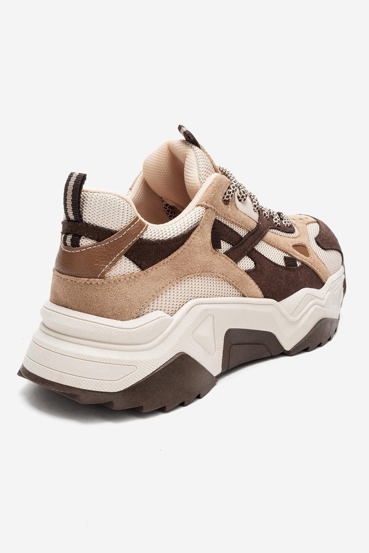 LECCE - Zapatillas Deportivas Marrones Multicolores (Mujer)
