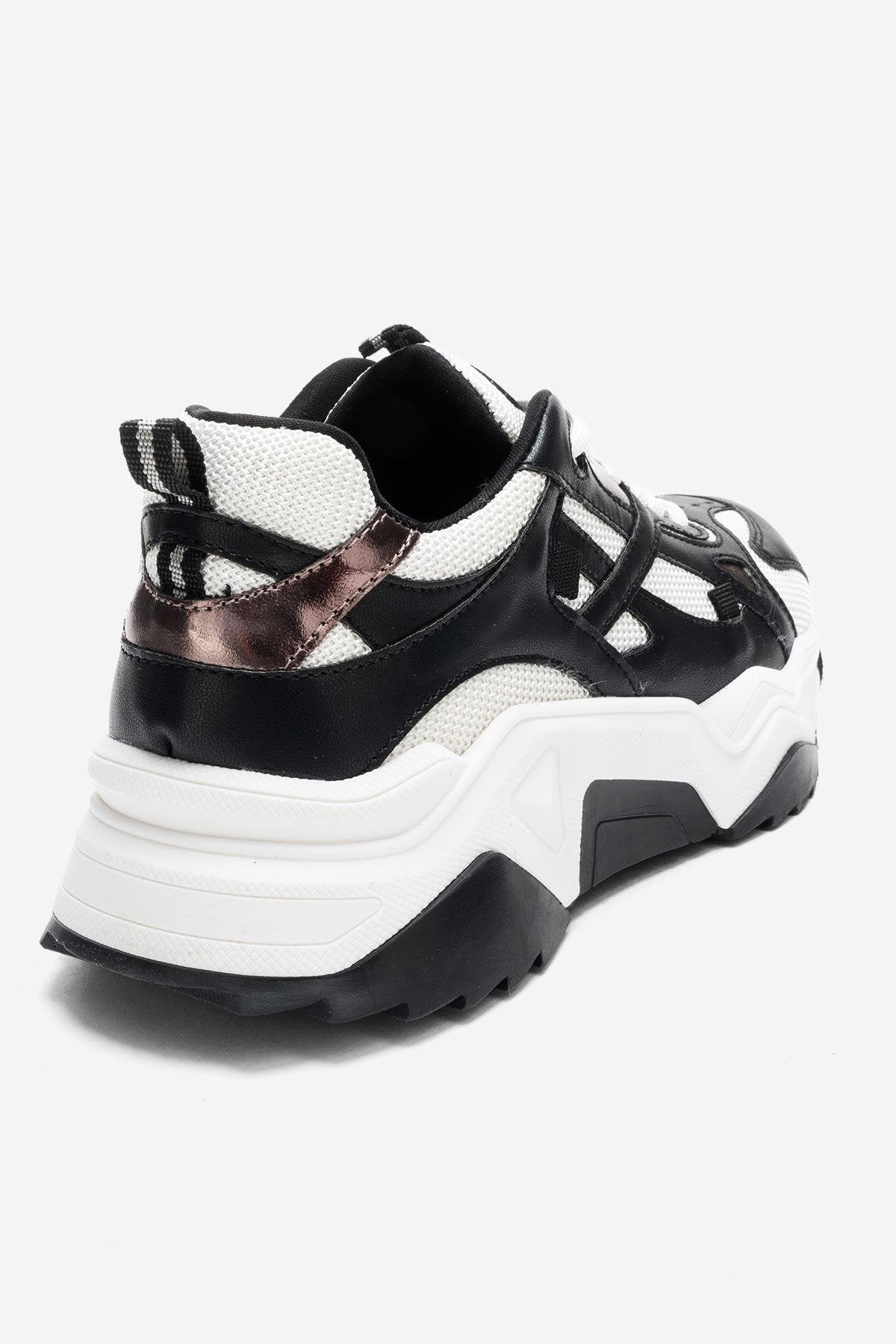 LECCE - Zapatillas Blanco Negro (Mujer)