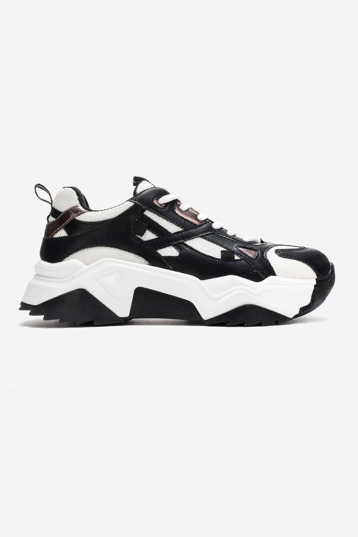 LECCE - Zapatillas Blanco Negro (Mujer)