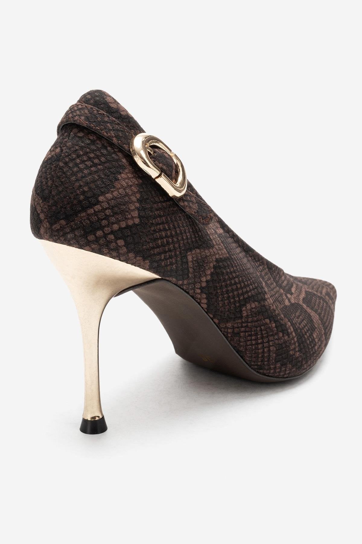 POLLY - Brown Stiletto Pump (Women)