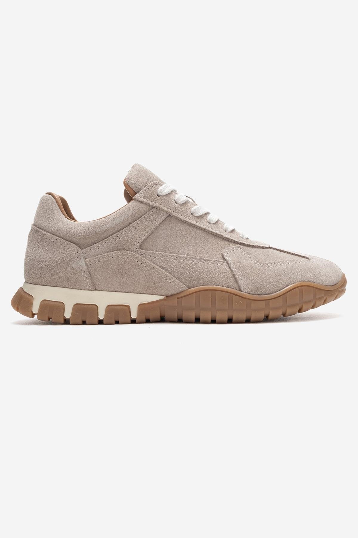 Lars - Zapatillas de Piel de Ante Beige (Mujer)