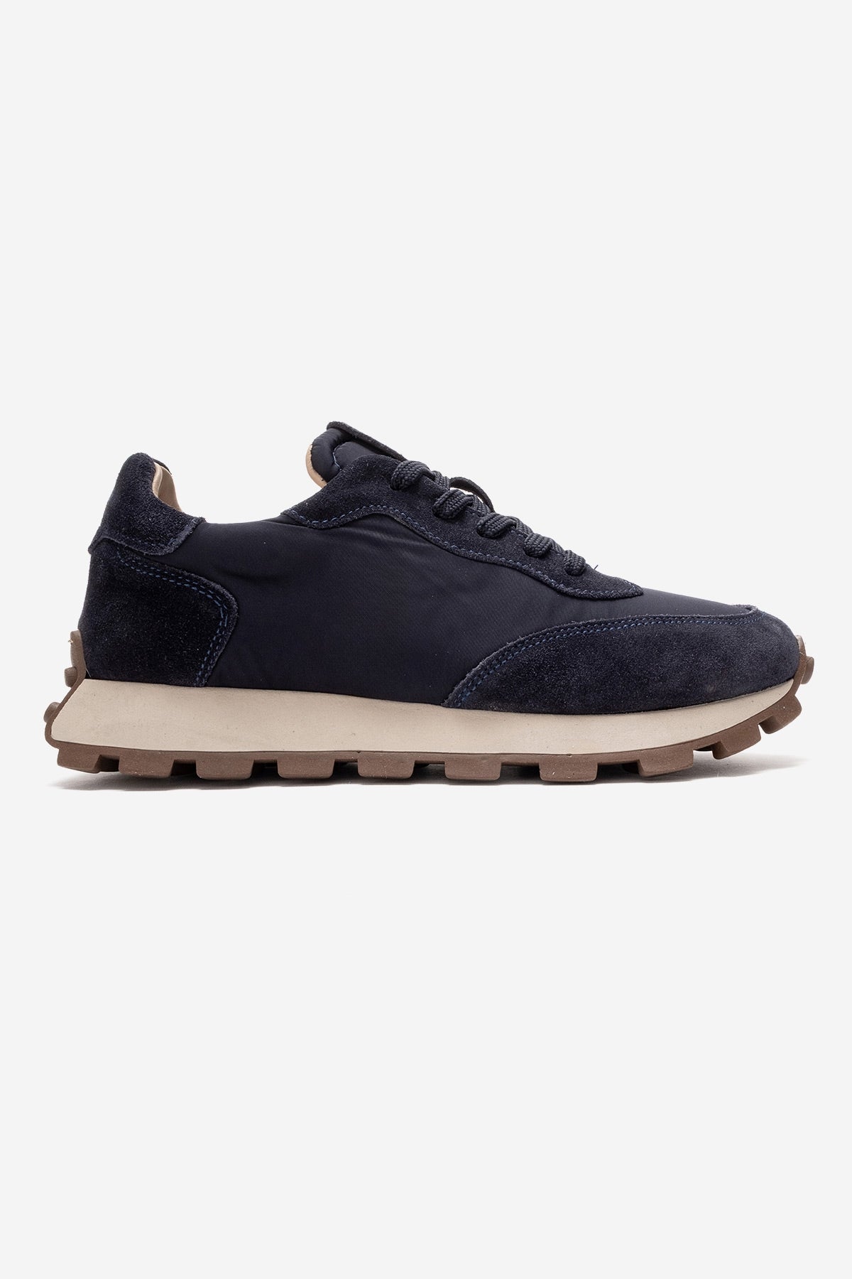 Amanda - Navy Leather Sneakers (Women)
