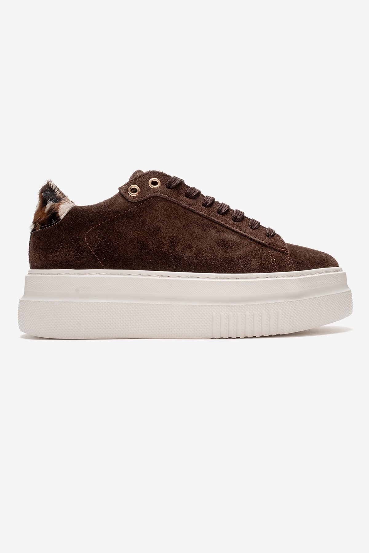Nera - Zapatillas informales de ante marrón (mujer)