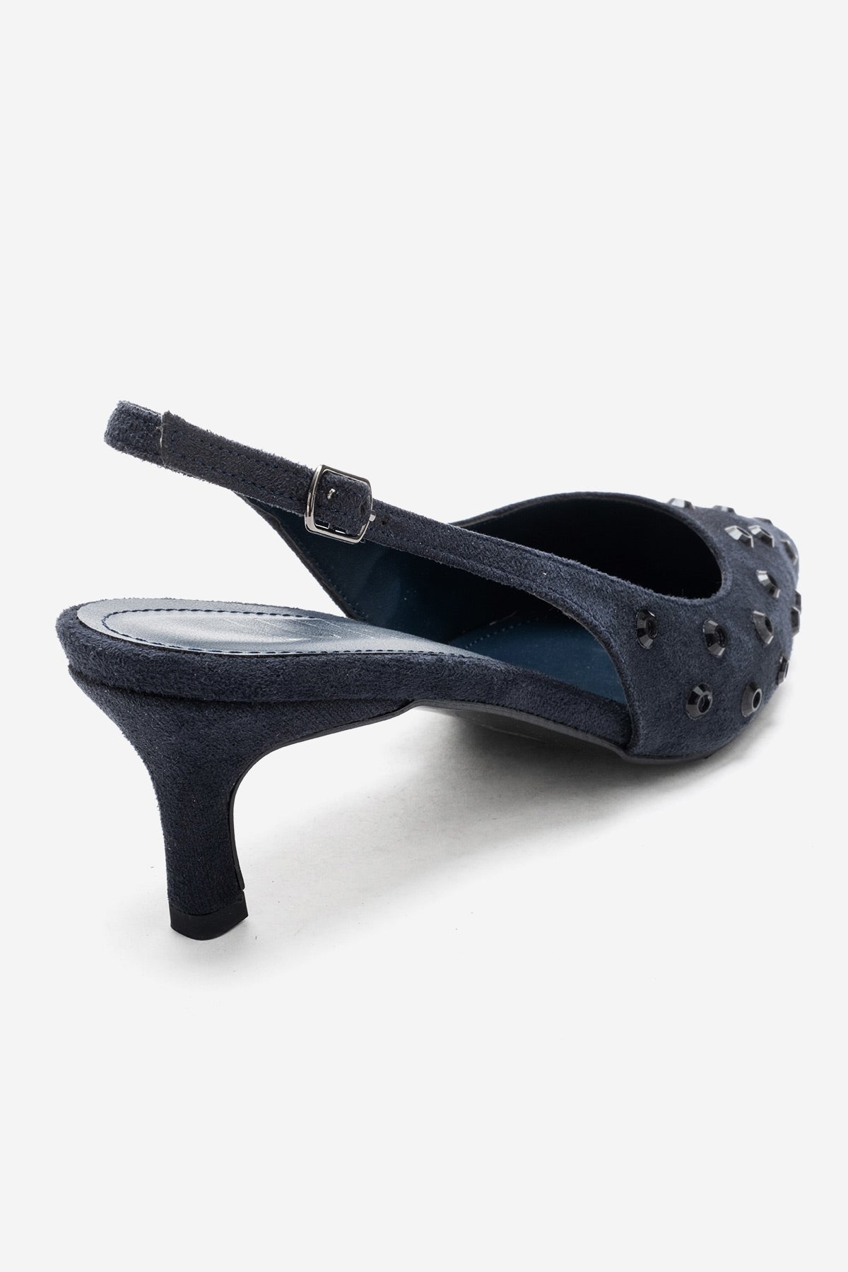 LOREX - Zapatilla de Tacón Stiletto Azul Marino (Mujer)