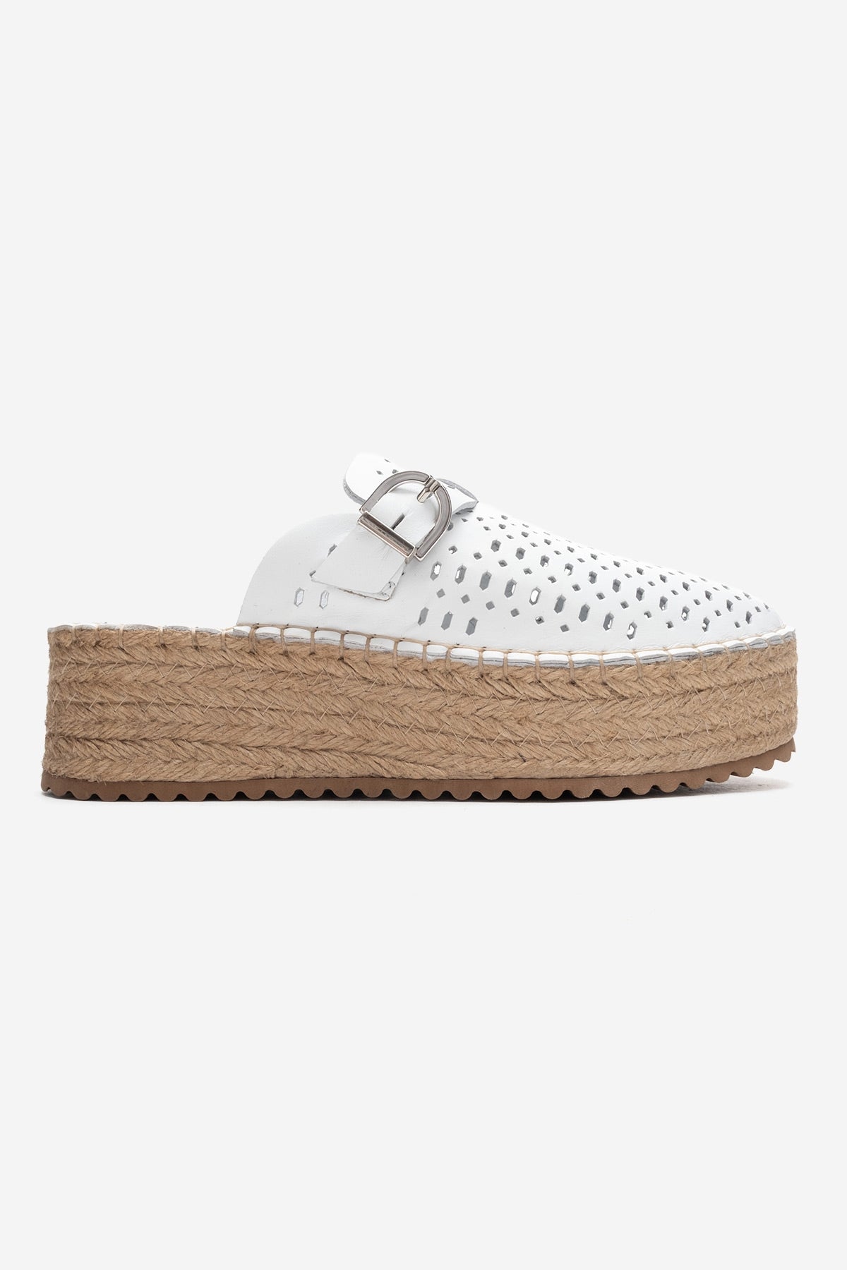 Louis - White Leather Platform Sandal (Women)