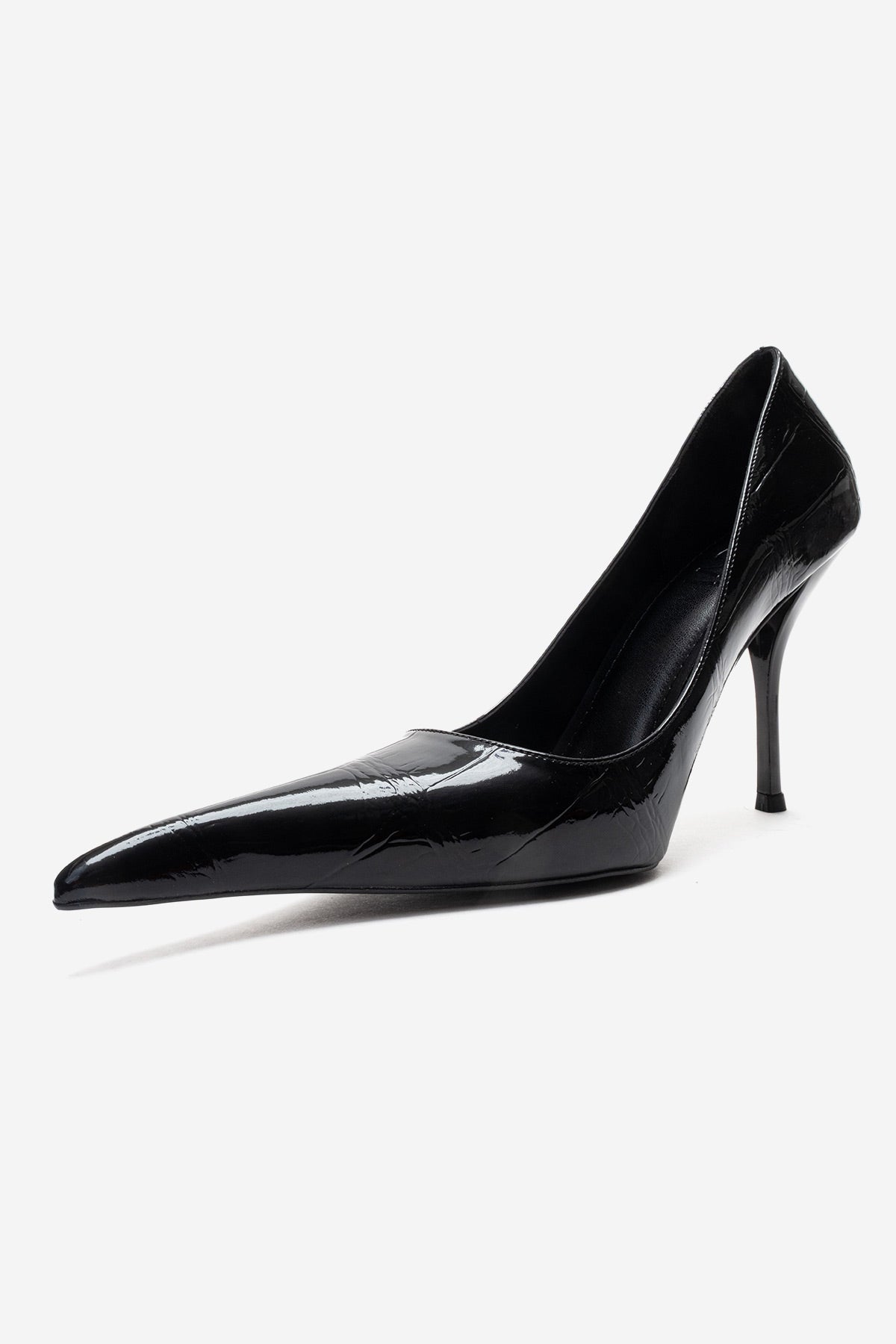 LUCE - Zapatilla de tacón de aguja negra (Mujer)