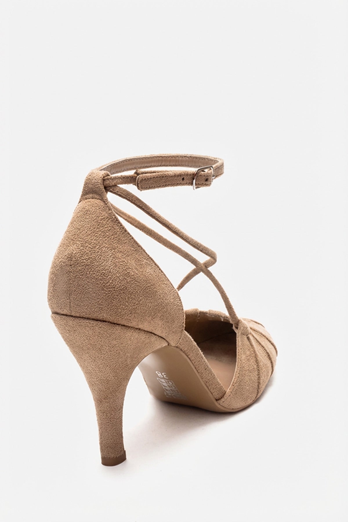 ELIZA - Zapatos de tacón de aguja de piel auténtica beige (mujer)