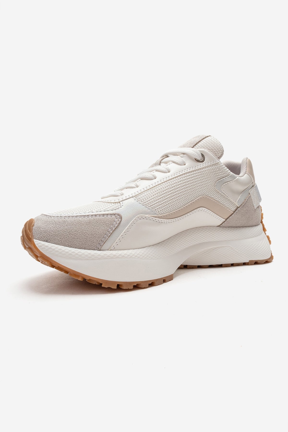ROCCA - Zapatillas de cuero genuino blancas con cremallera (Mujer)