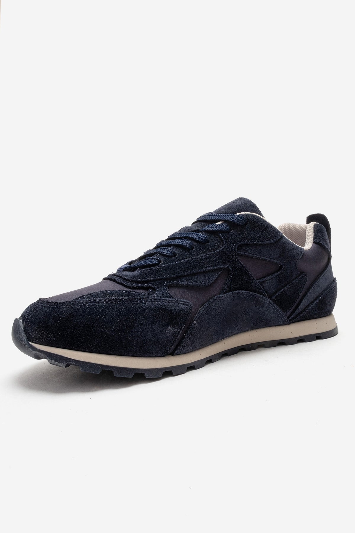 Sahra - Navy Genuine Leather Sneaker (Women)