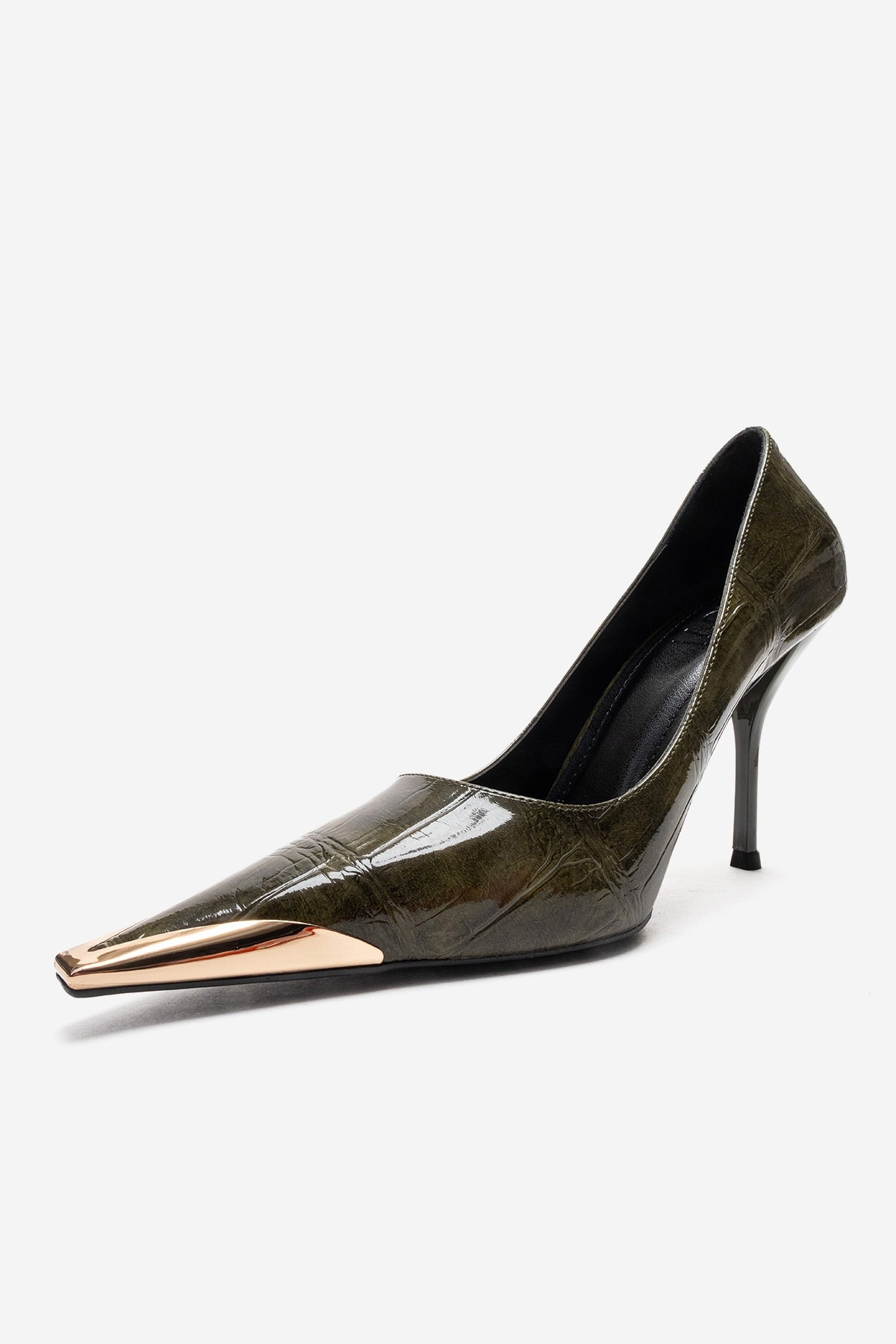 Zapatilla de tacón de aguja Alvena Green (Mujer)
