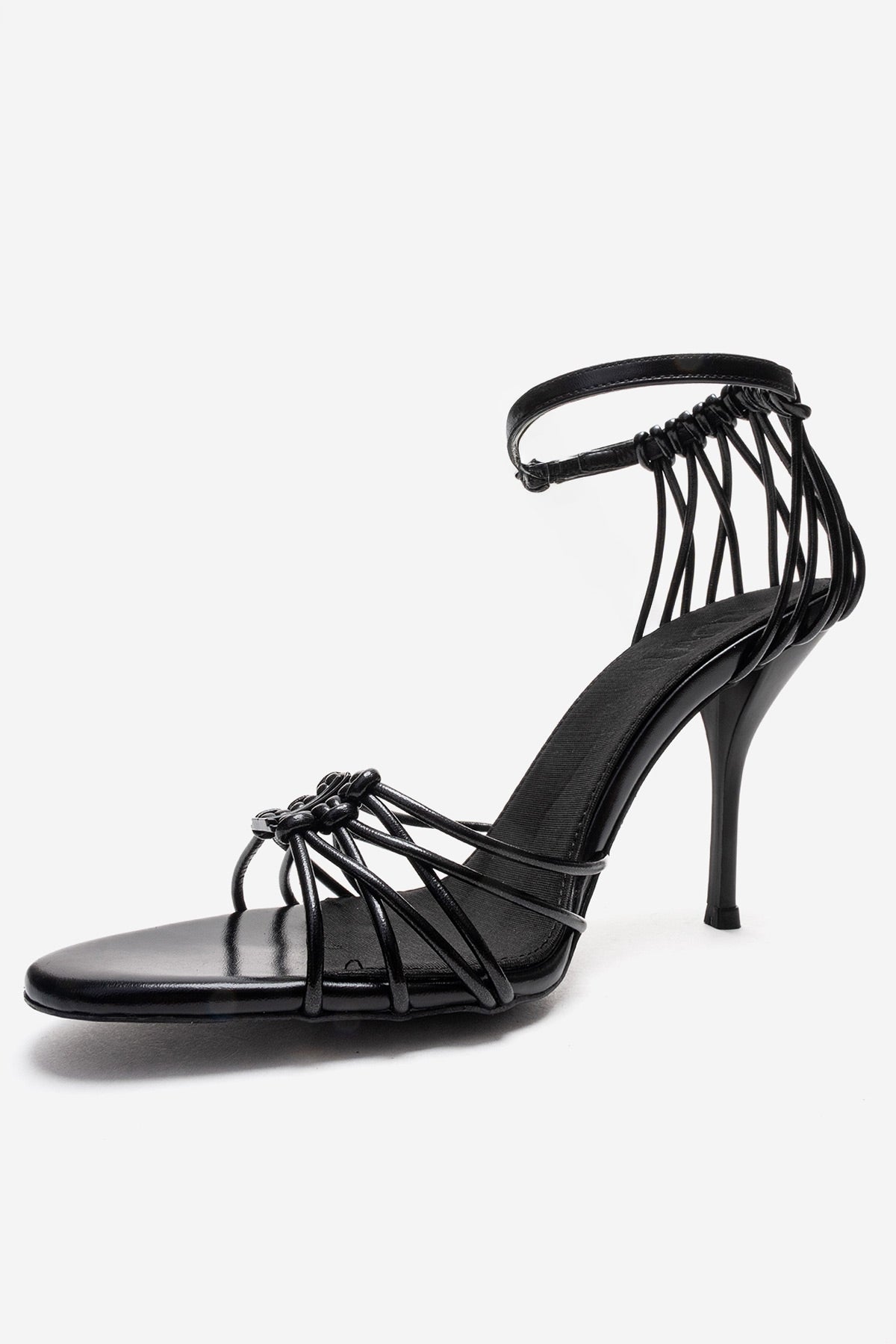 ARONA - Black Genuine Leather Stiletto Heel Shoe (Women)