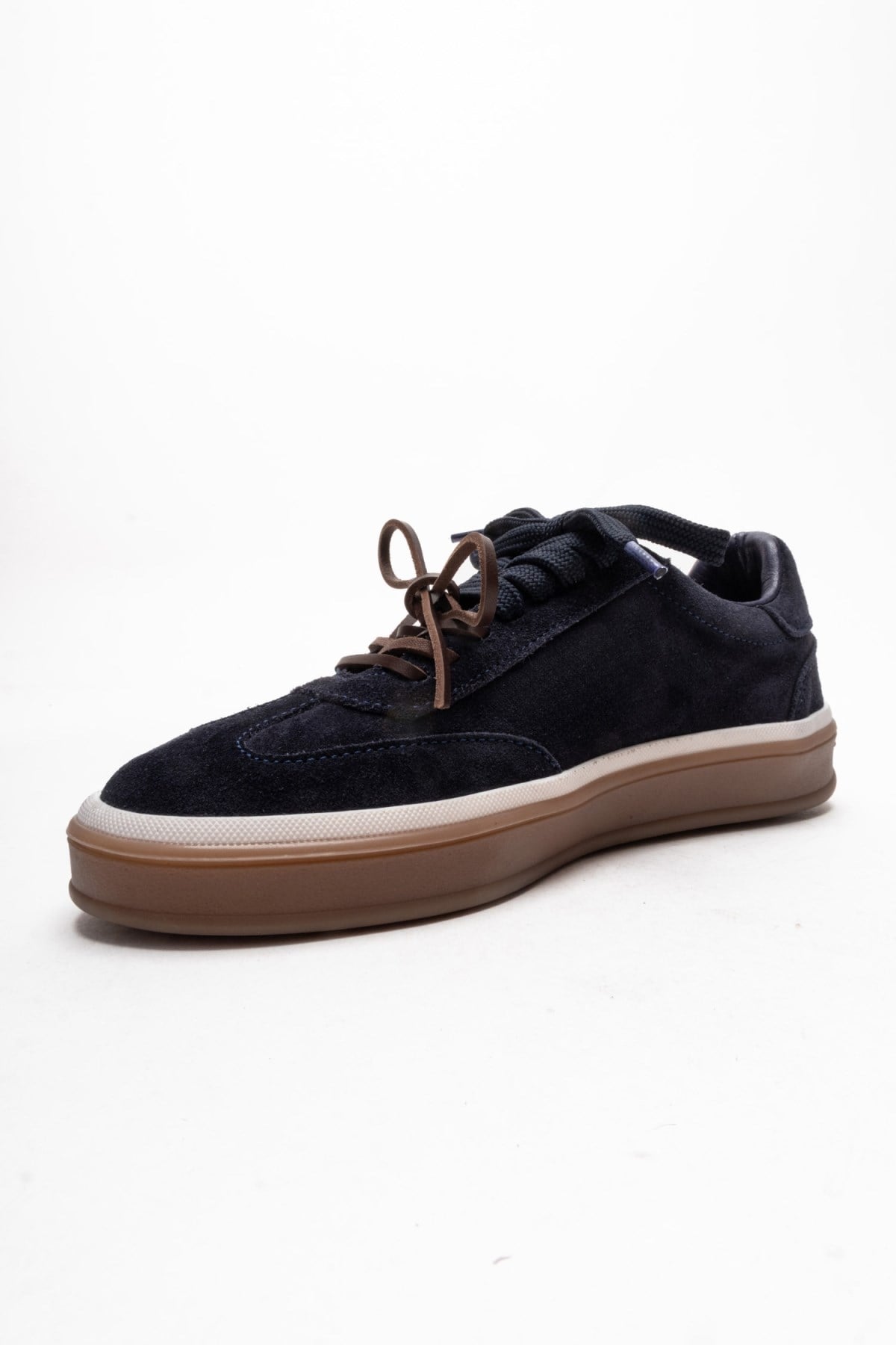 Melle - Navy Genuine Leather Sneaker (Women)
