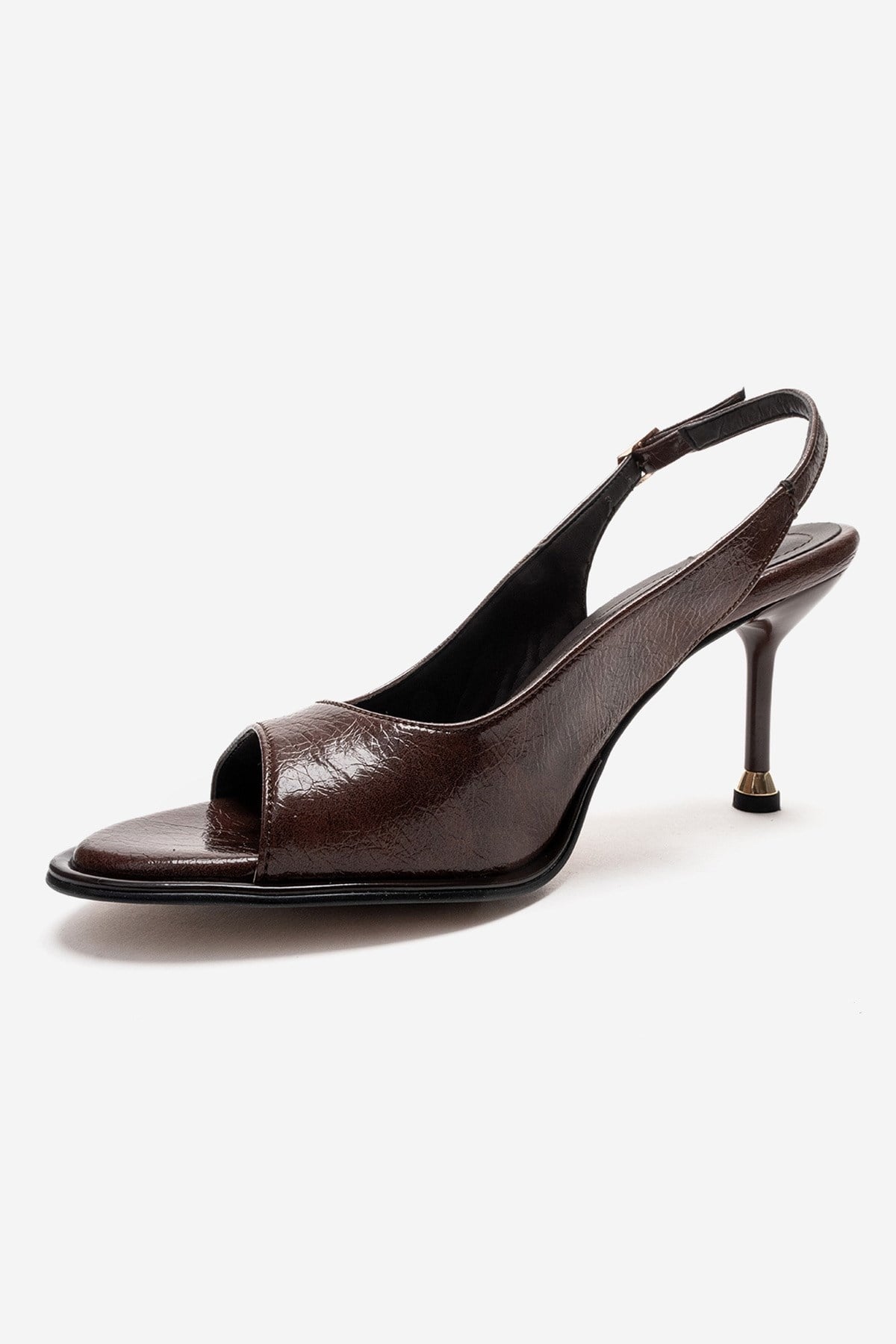 Iselin - Zapato de tacón de aguja marrón (Mujer)