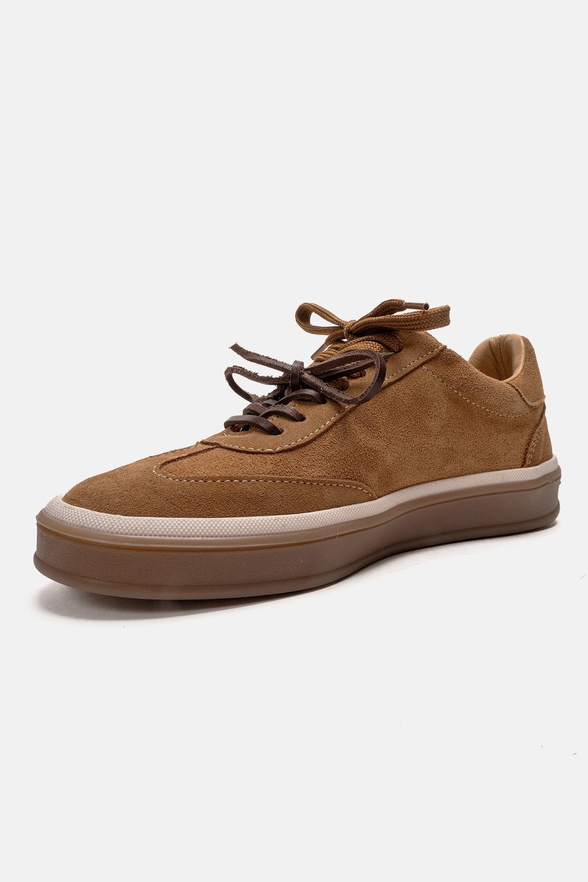 MELLE - Cognac Genuine Leather Everyday Sneaker (Women)