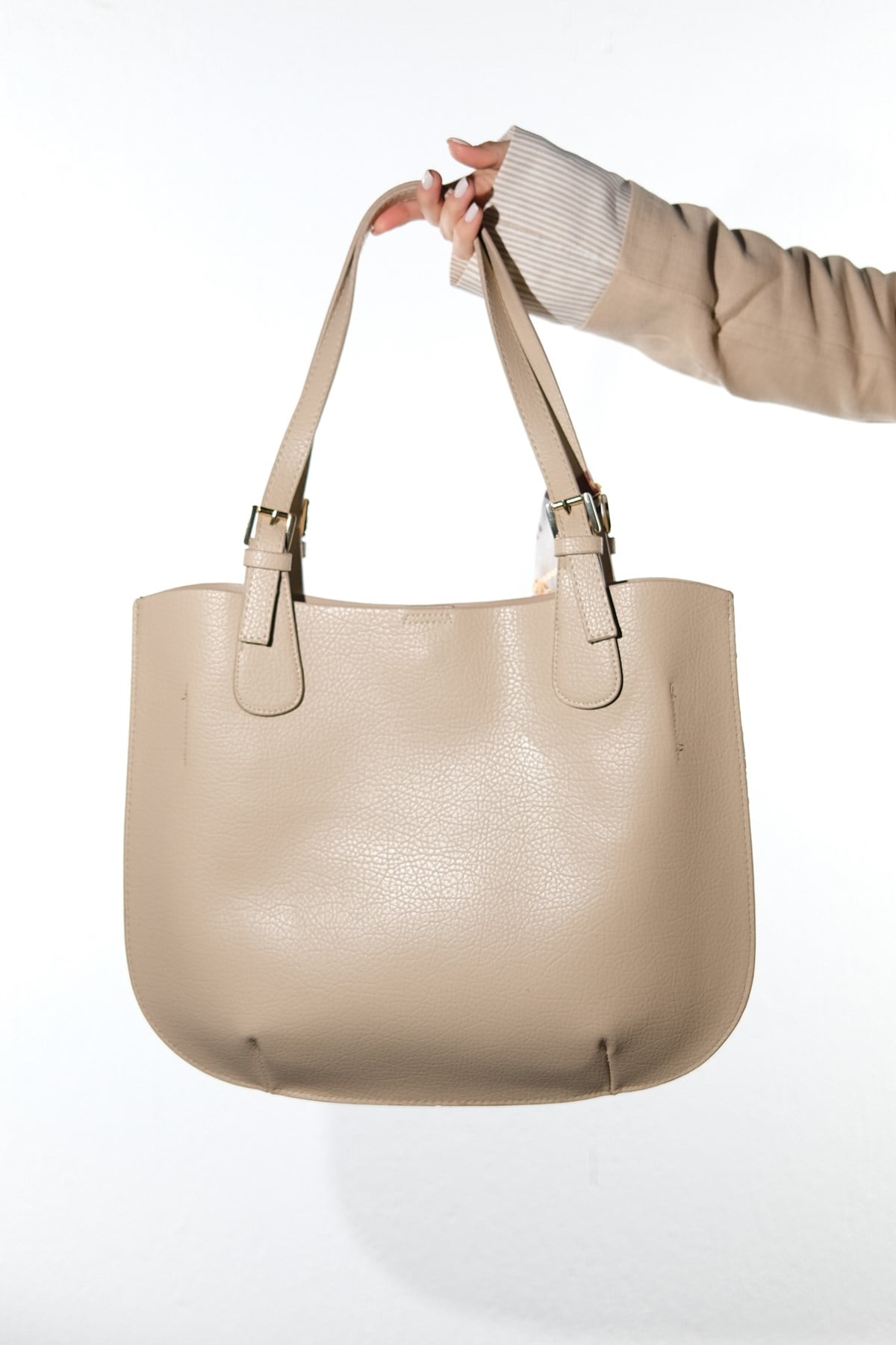 OCEANE - Taupe Floter Shoulder Bag (Women)