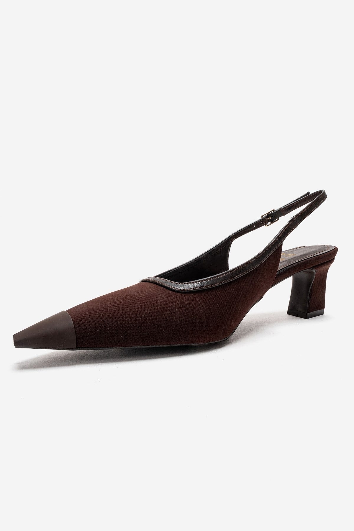 HILDA - Zapatos de tacón de bloque en color marrón (Mujer)