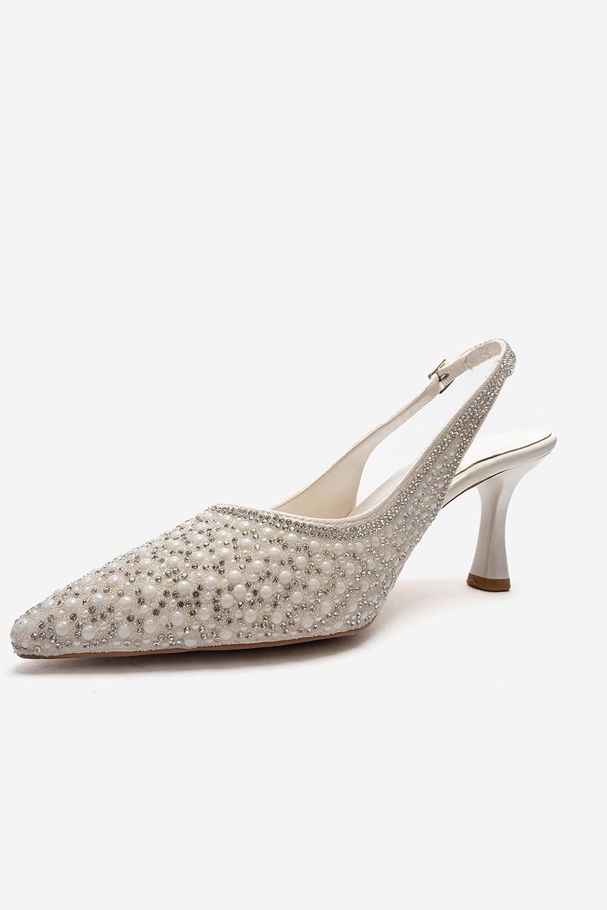 LINNEA - Zapatos de tacón de aguja en blanco roto (Mujer)