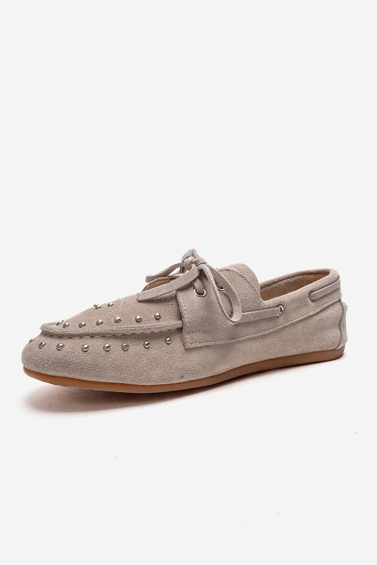 CUESTA - Beige Genuine Suede Leather Loafer (Women)